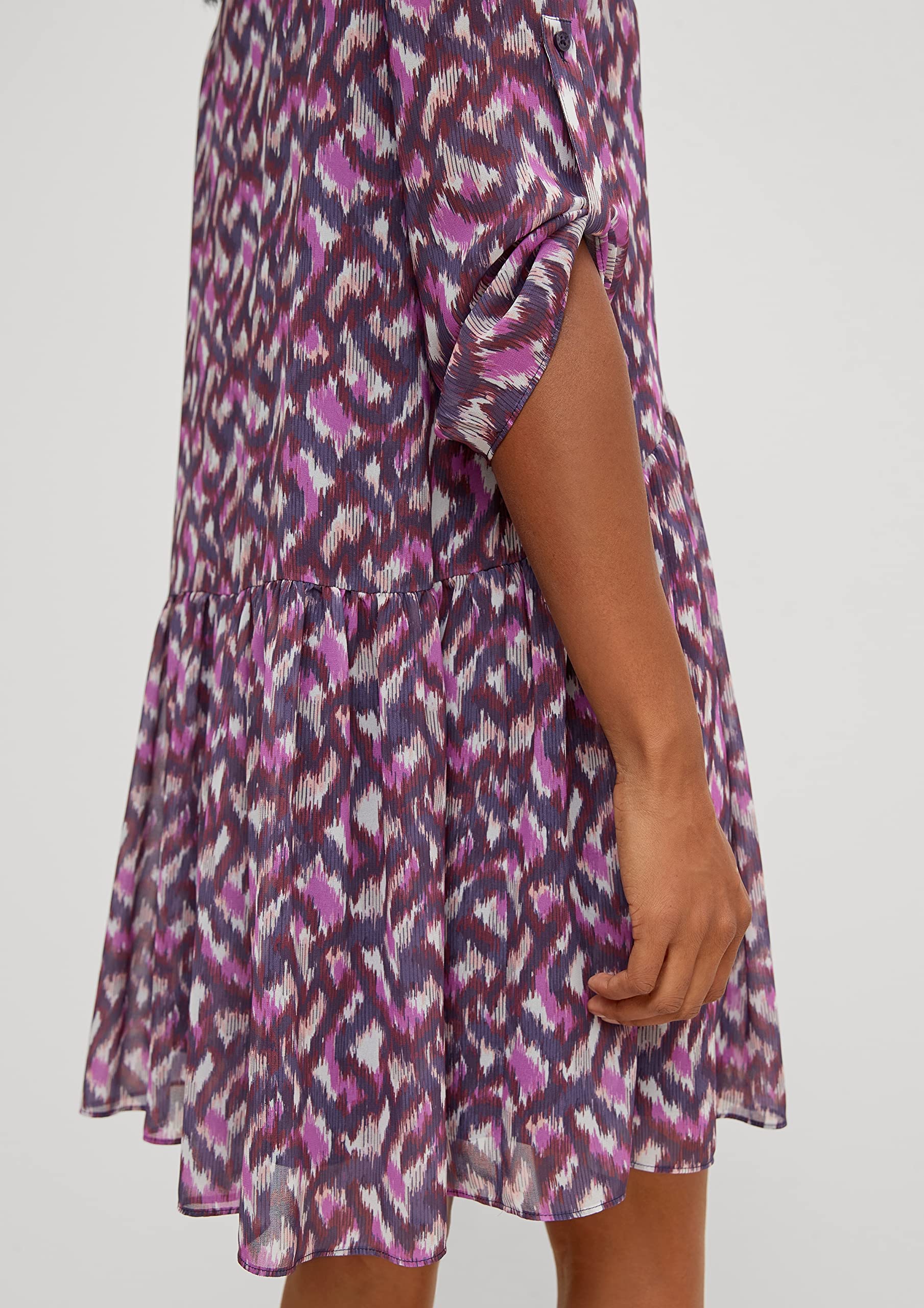 comma-shirtdress-kleid-mit-knopfleiste-chiffon-gr-36 image 6