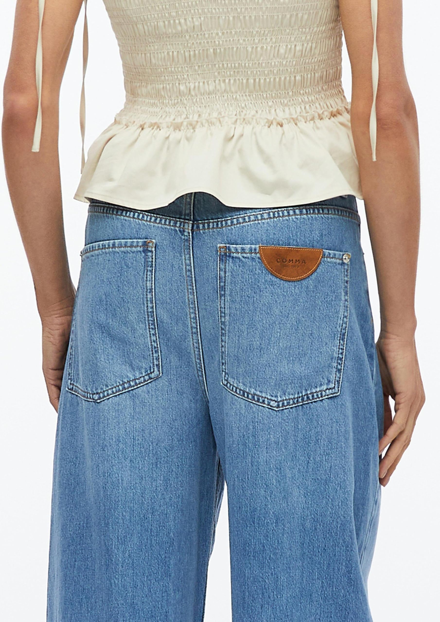comma-barrel-leg-jeans-gr-e-38-blau-mid-rise image 3