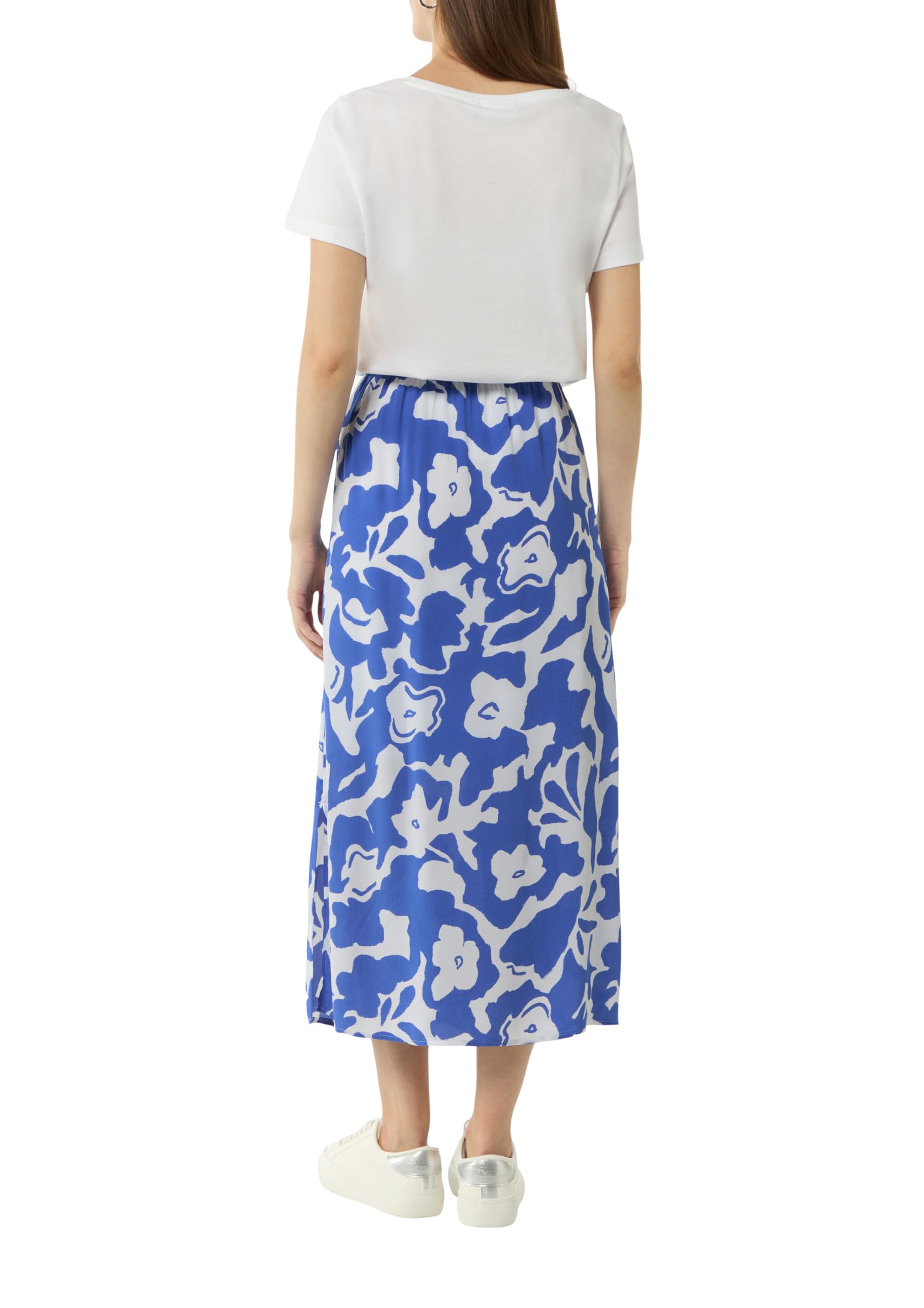 comma-skirts-midi-rock-viskose-mit-bl-tenprint image 2