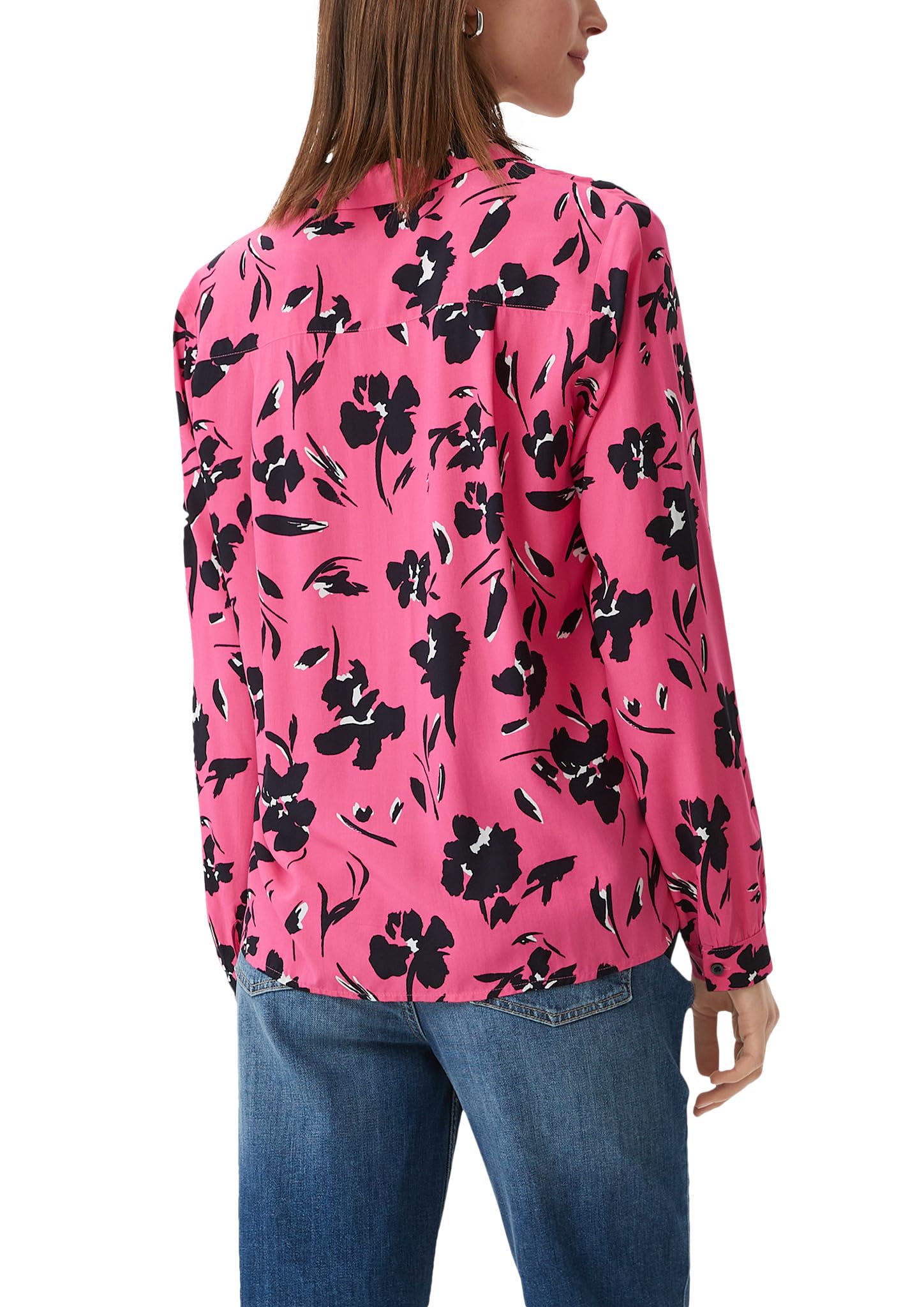 comma-blusenhemd-viskose-bluse-allover-print image 2