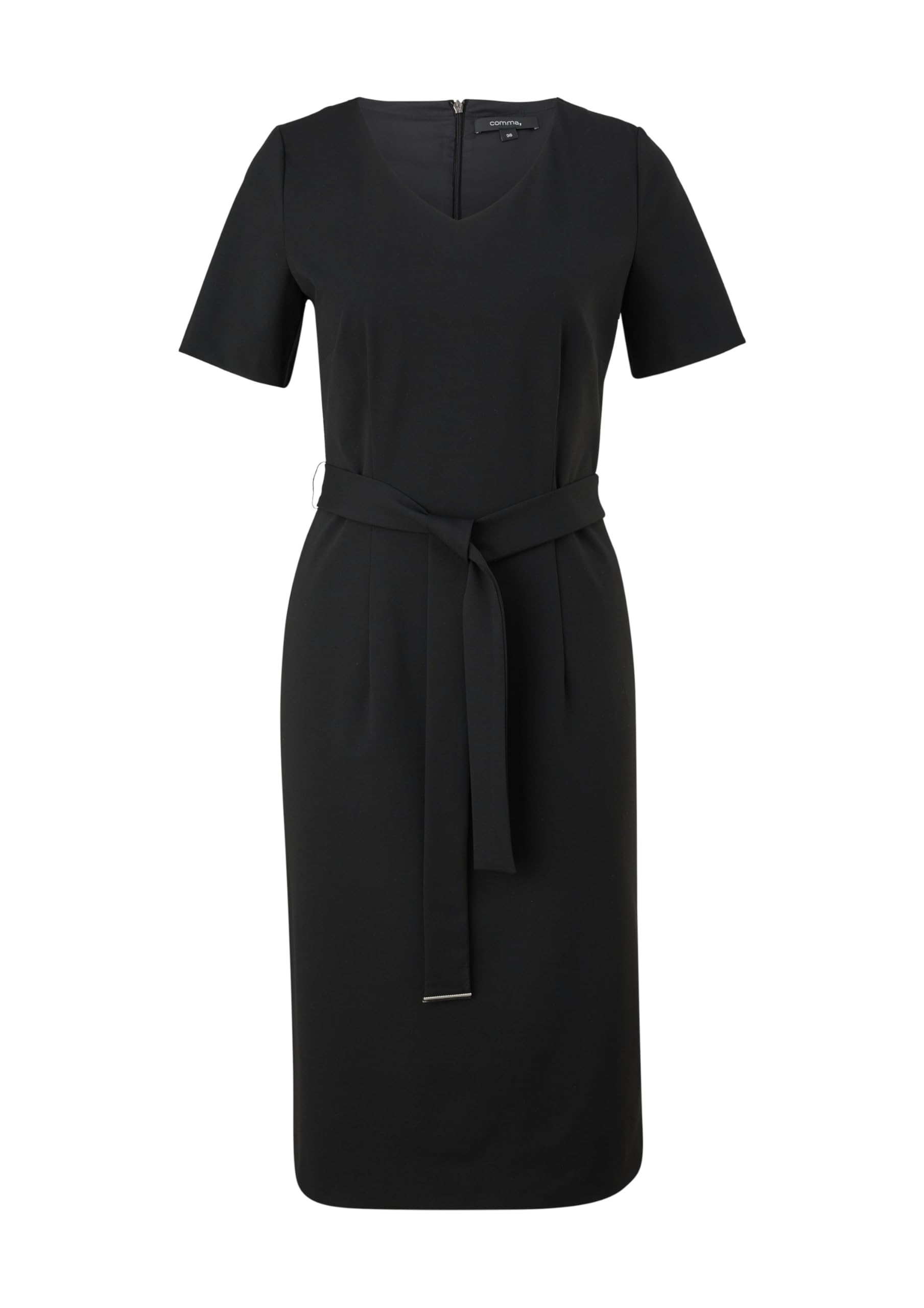 comma-kleid-etuikleid-navy-v-ausschnitt-gr-40 image 8