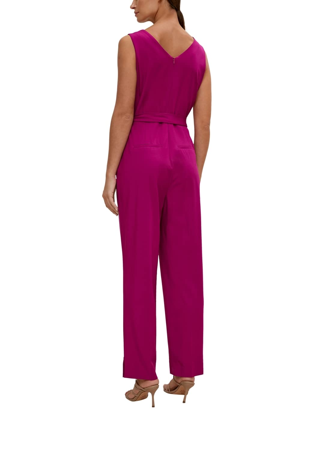 comma-overall-einteiler-damen-dunkelrosa-lang-gr-34 image 2