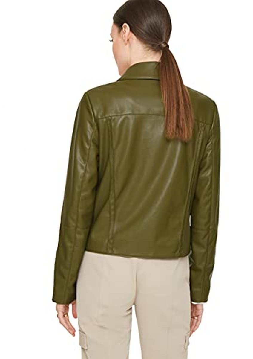 comma-jacke-glattleder-optik-gr-n-kurzgr-38 image 2