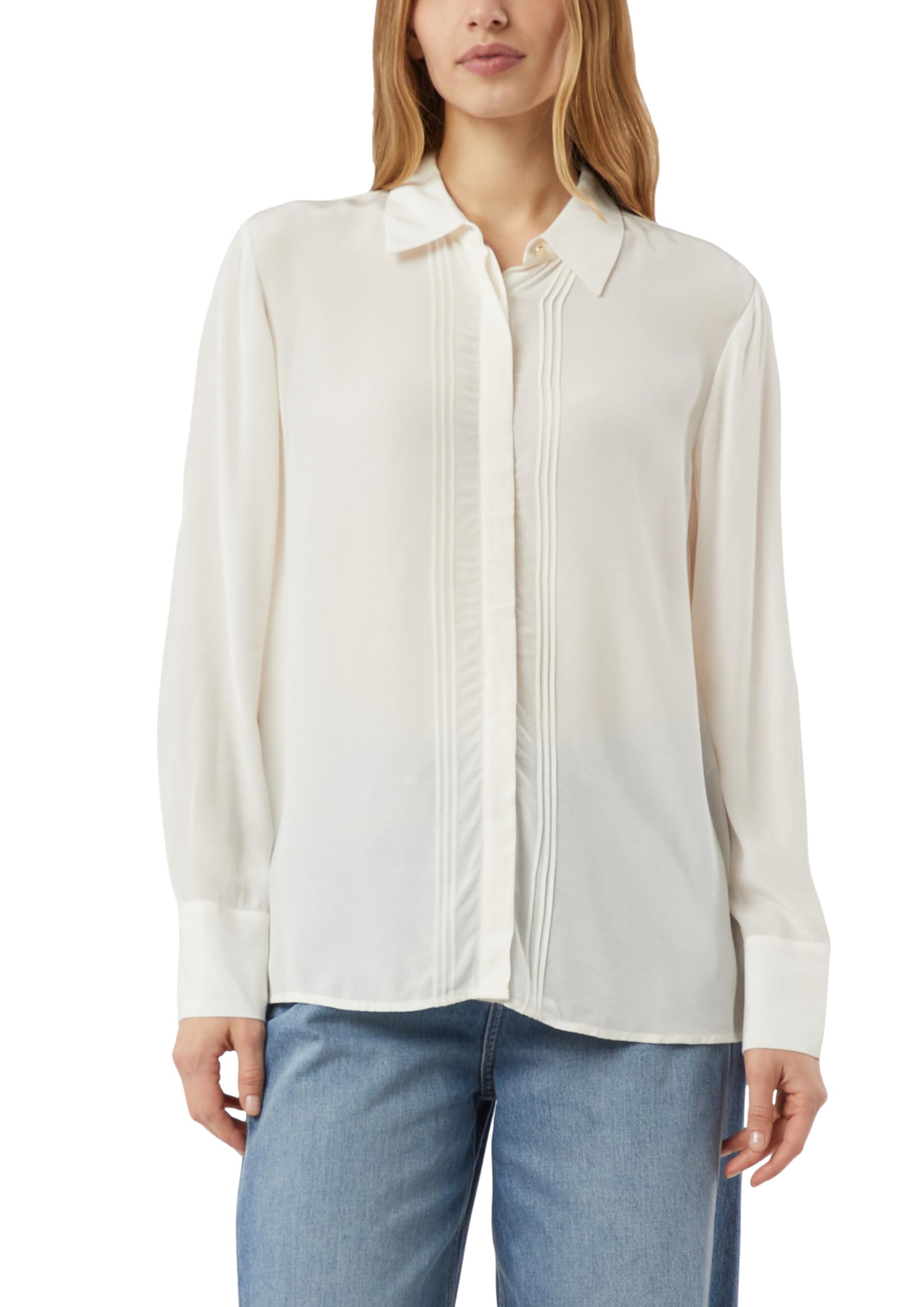 comma-blouses-hemdbluse-wei-gr-e-38-biesen image 1