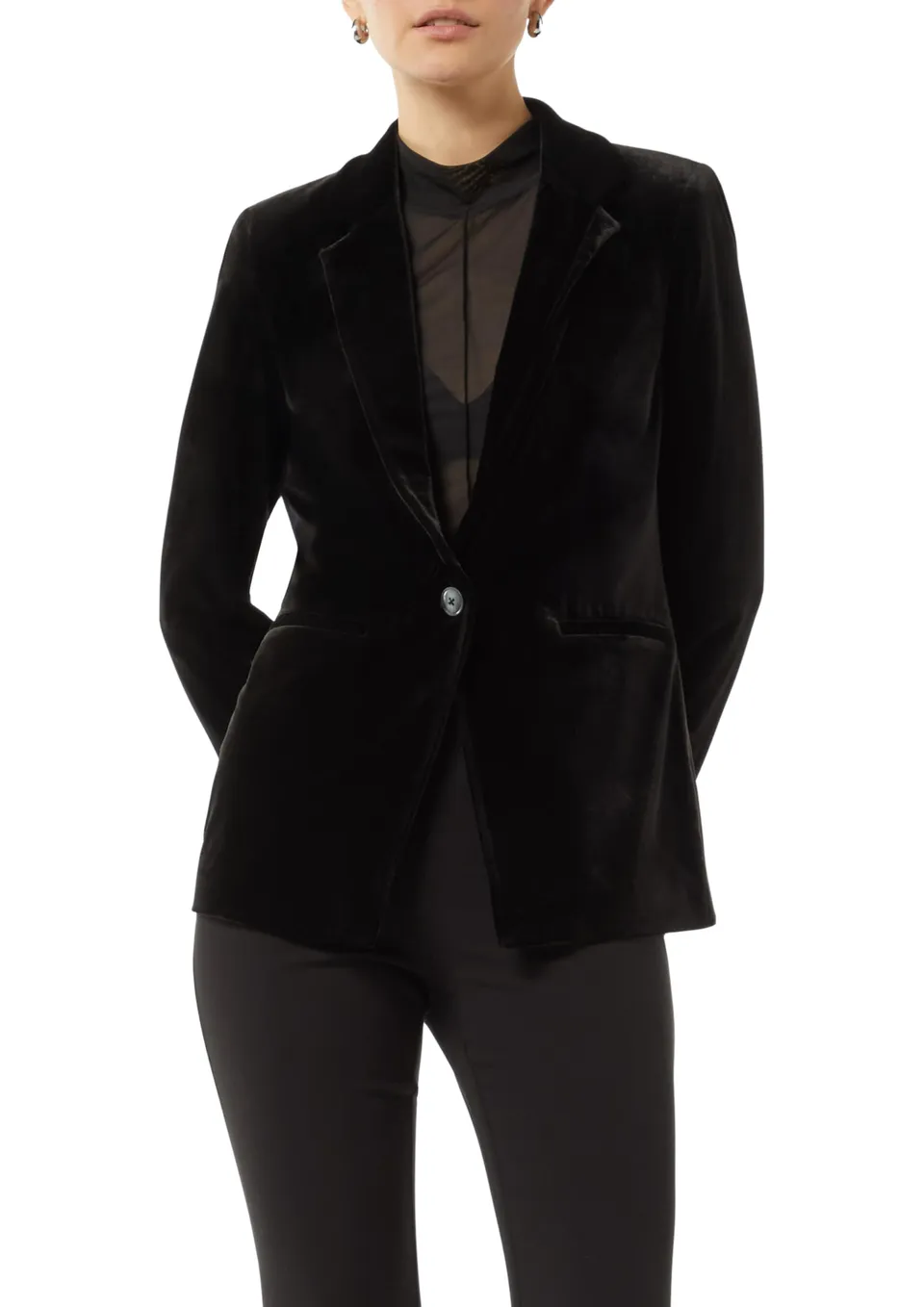 comma-2157968-samt-blazer-anzugjacke-schwarz-gr-40 image 1
