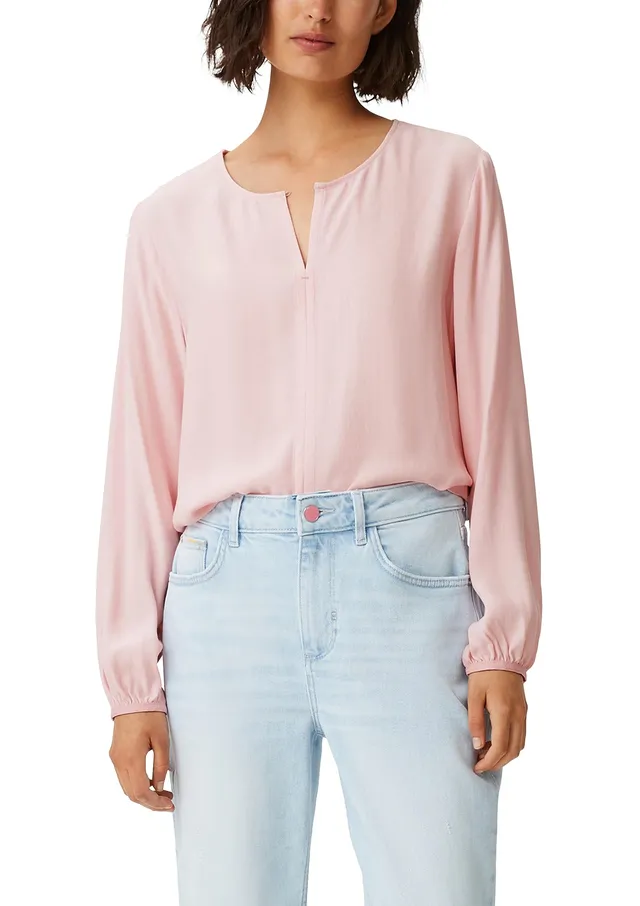 comma-langarmbluse-viskose-wei-loose-fit-damen image 1