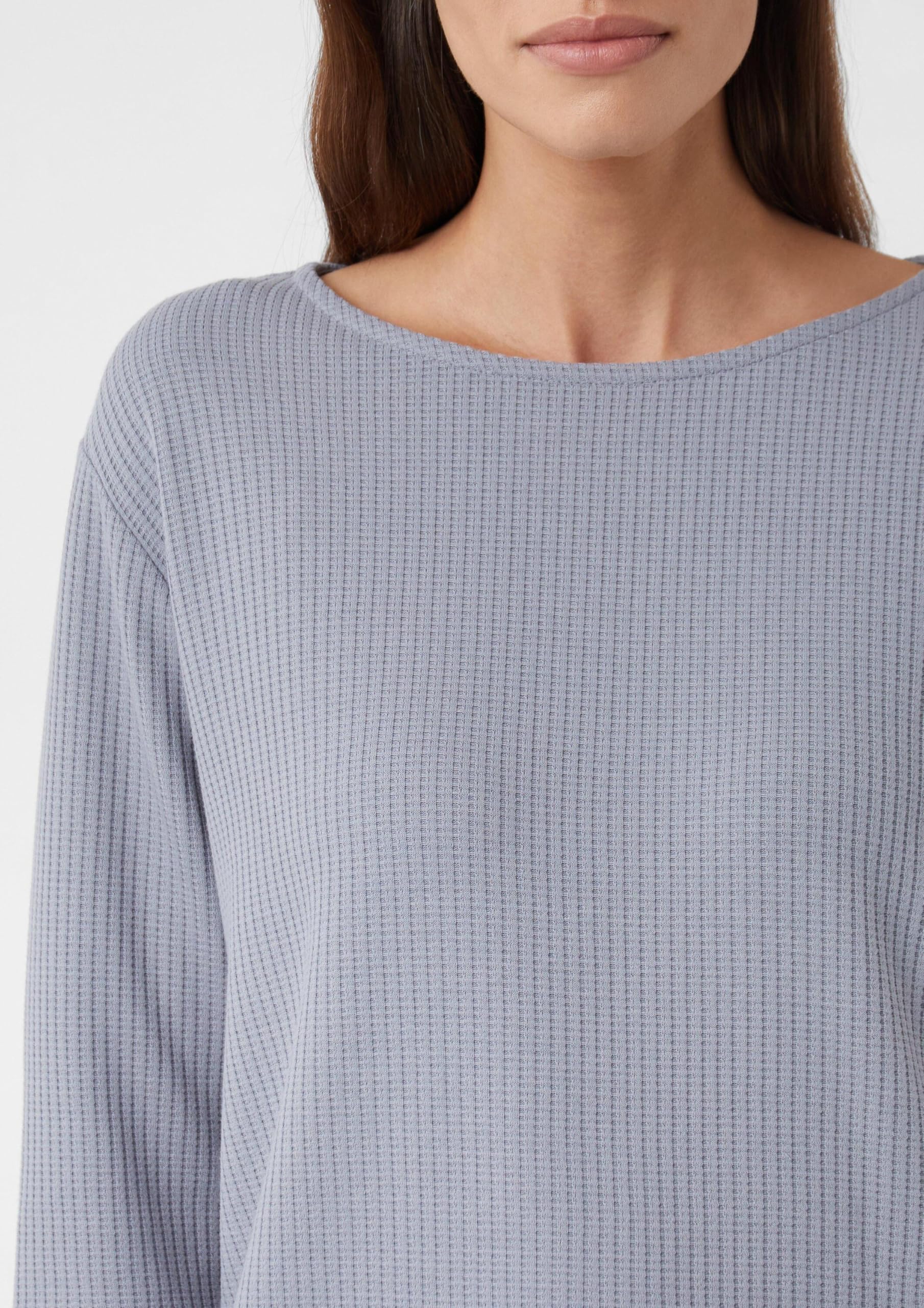 comma-sweatshirt-3-4-arm-damen-gr-42-u-boot-blau image 4