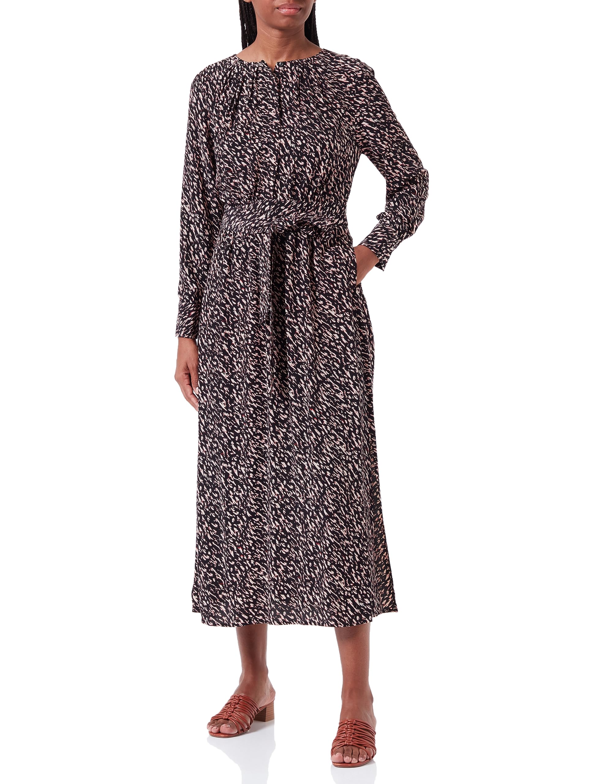 comma-maxikleid-viskose-cr-pe-allover-print-g-rtel image 8