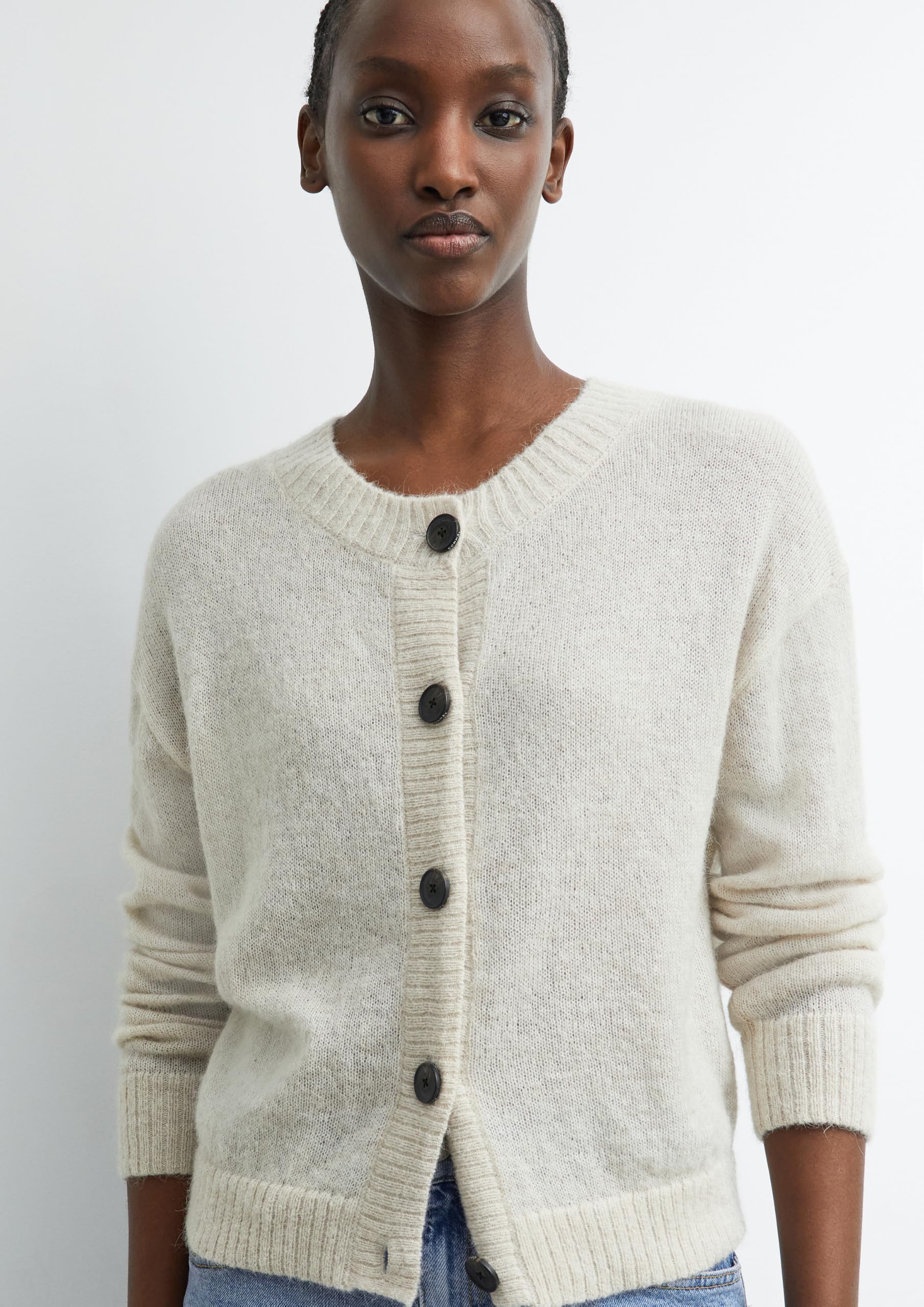 comma-jackets-strickjacke-alpaka-mix-rundhals-gr-e-34 image 3