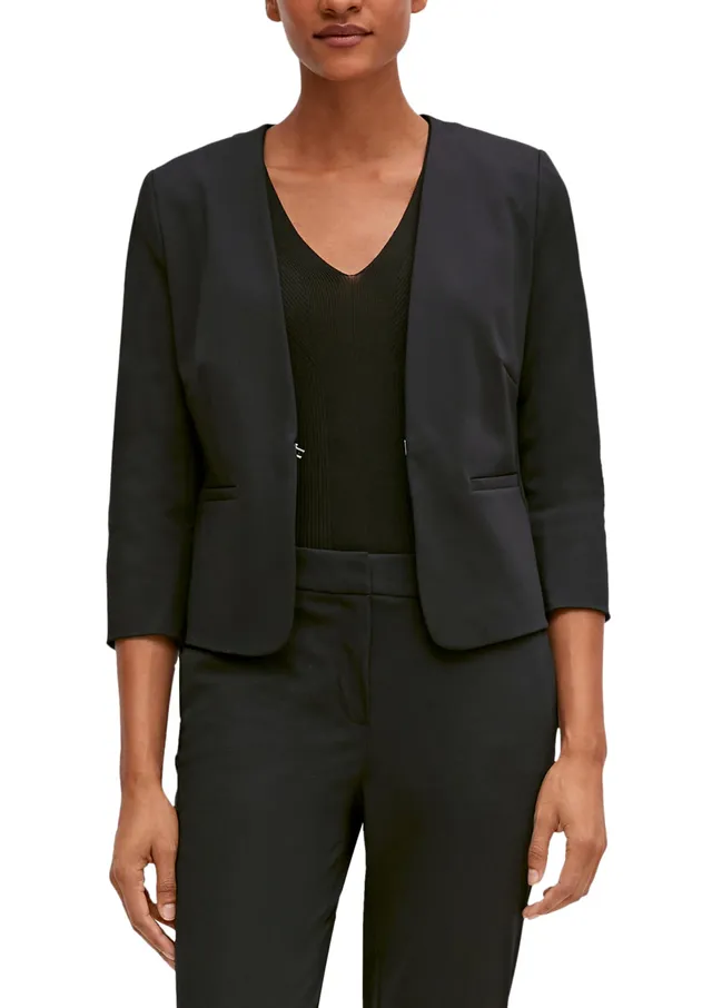 comma-blazer-kurz-slim-fit-viskosestretch image 1