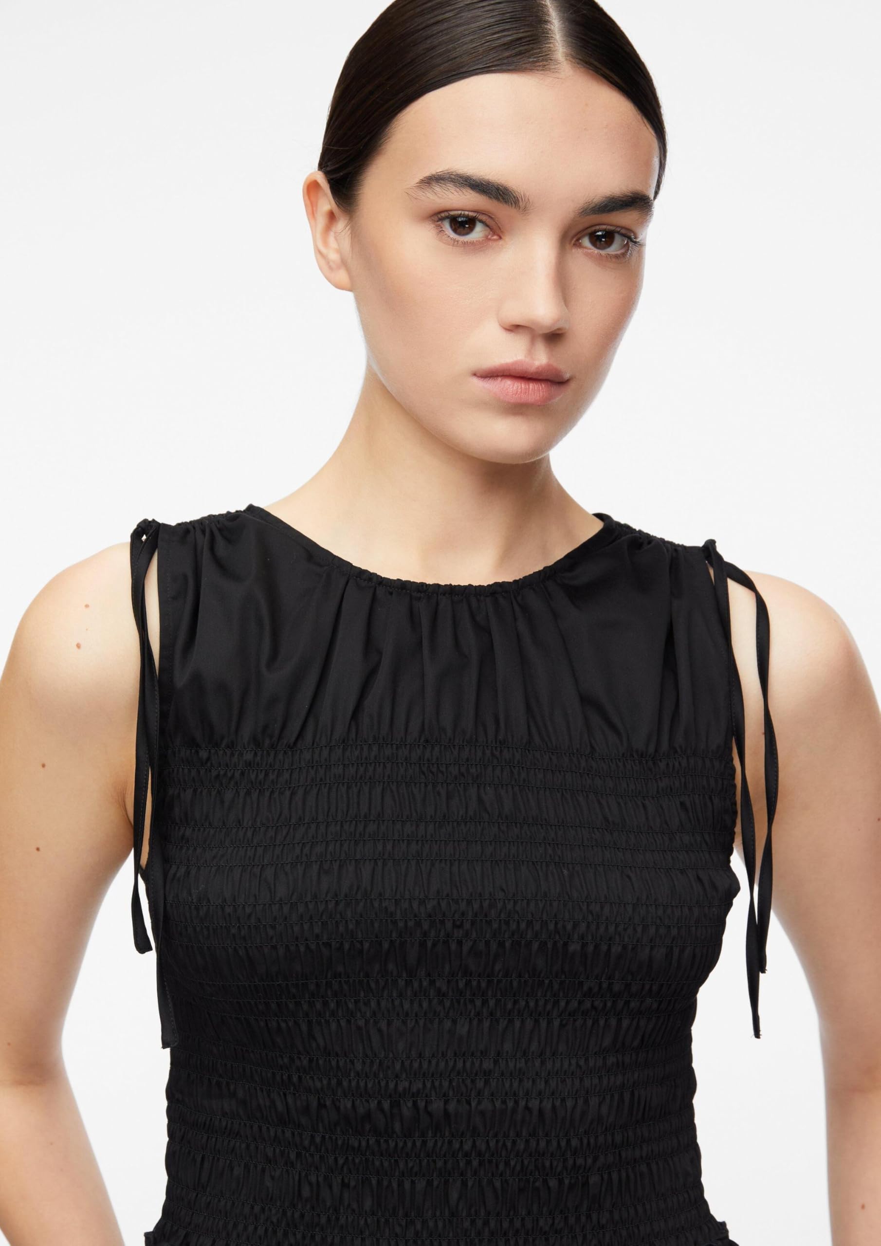 comma-blouses-bluse-popeline-volants-rmellos-beige image 3