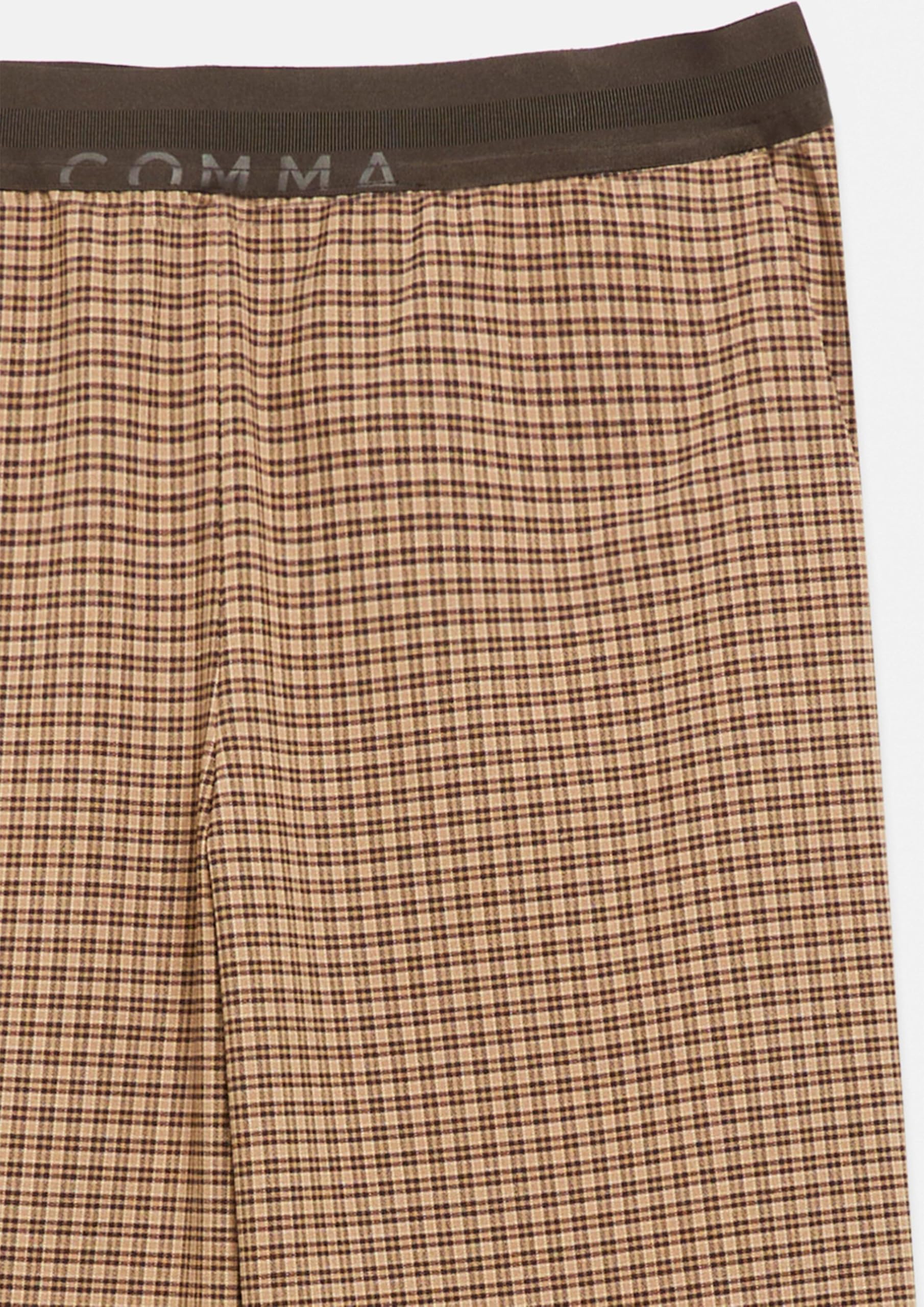 comma-schlupfhose-wide-leg-stoffhose-damen-gr-e-32-karo image 6