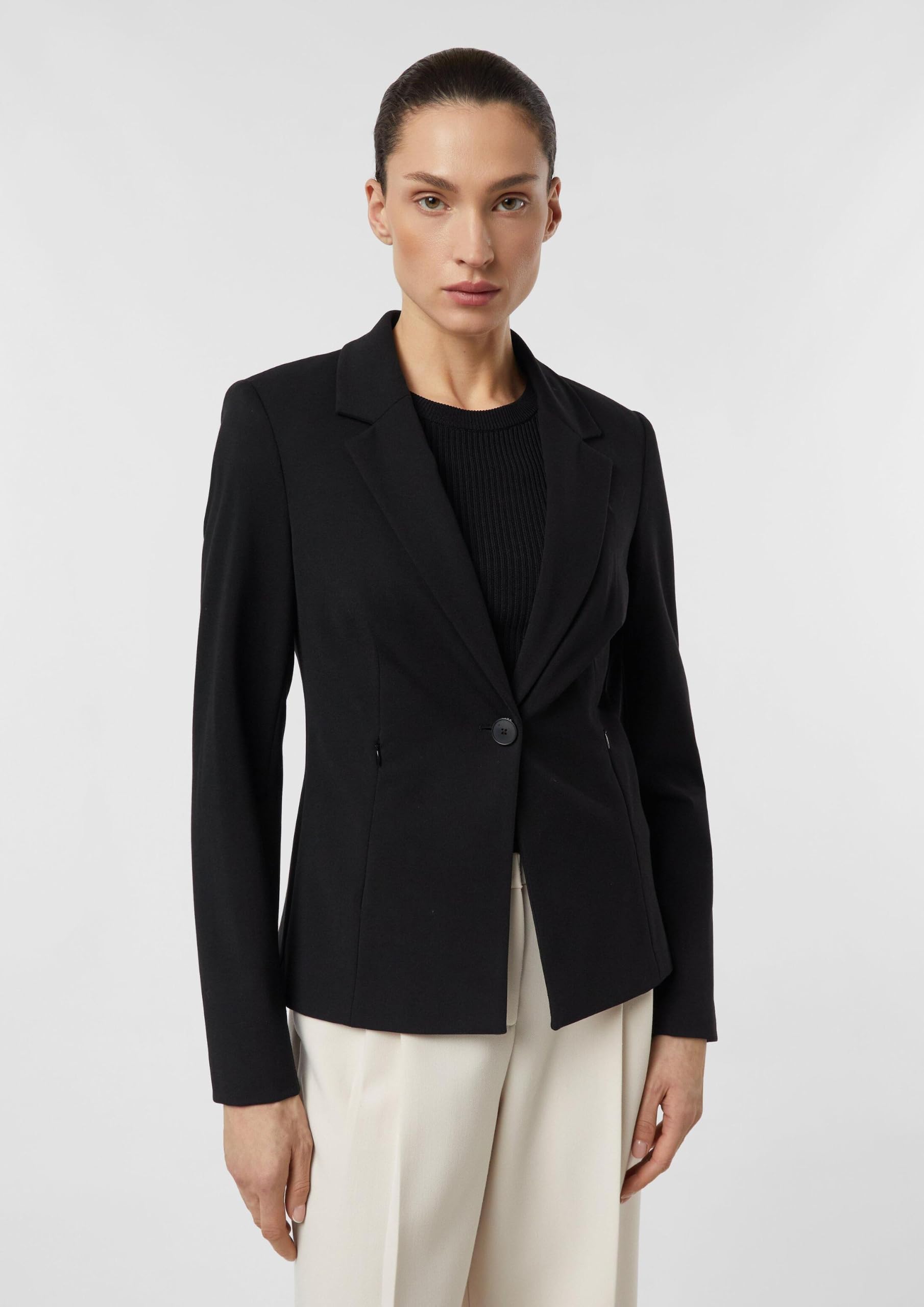comma-blazer-tailliert-jersey-navy-business image 5