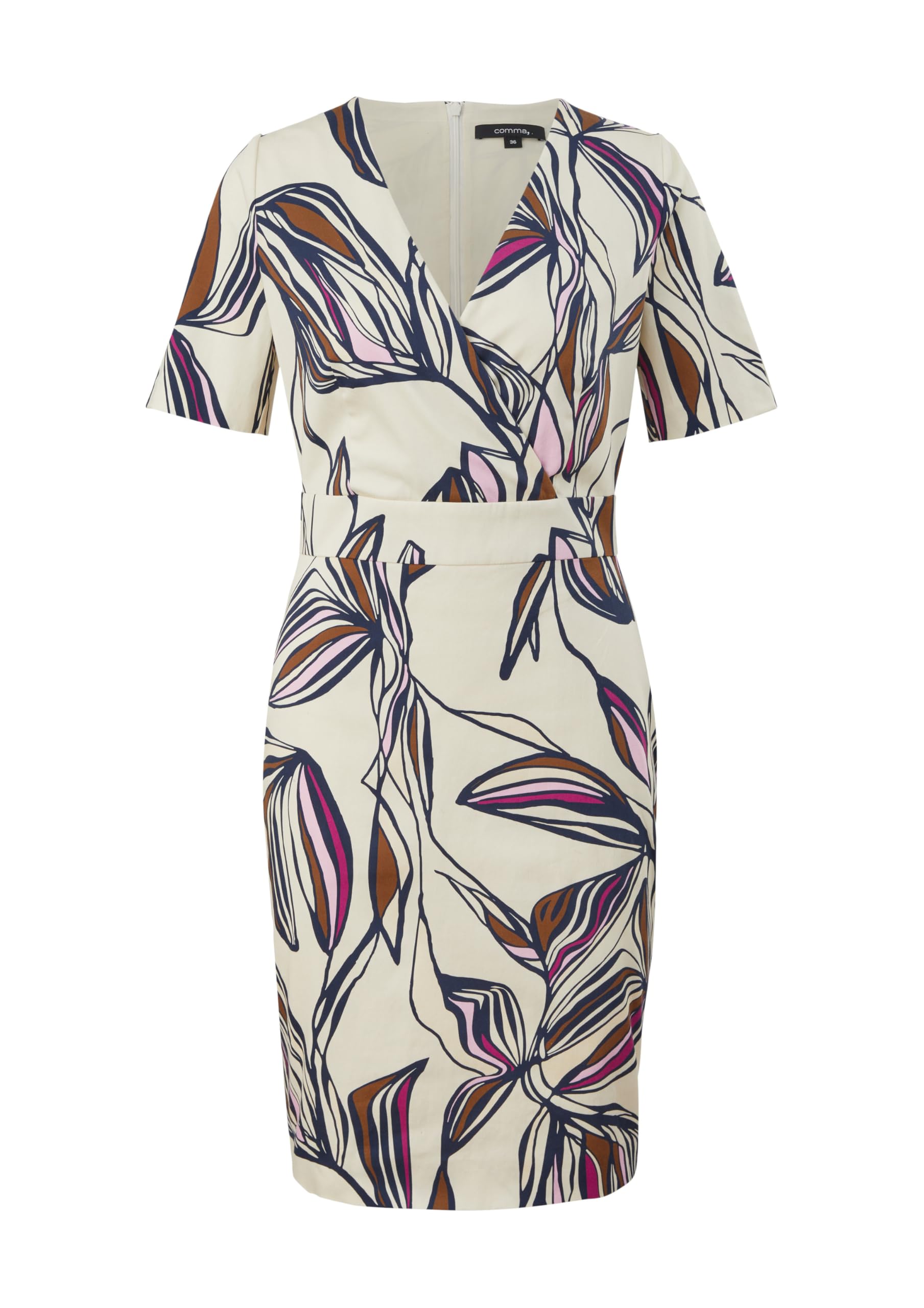 comma-dresses-etuikleid-floral-creme-gr-38 image 4