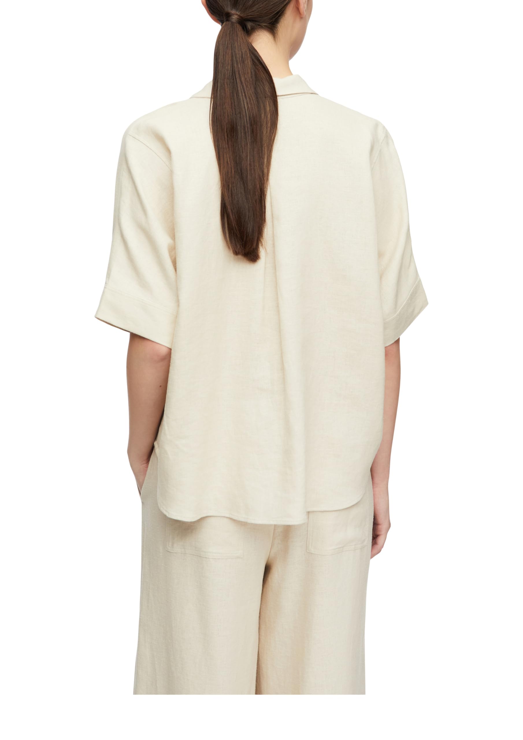 comma-bluse-oversize-beige-gr-34-leinenmix image 2