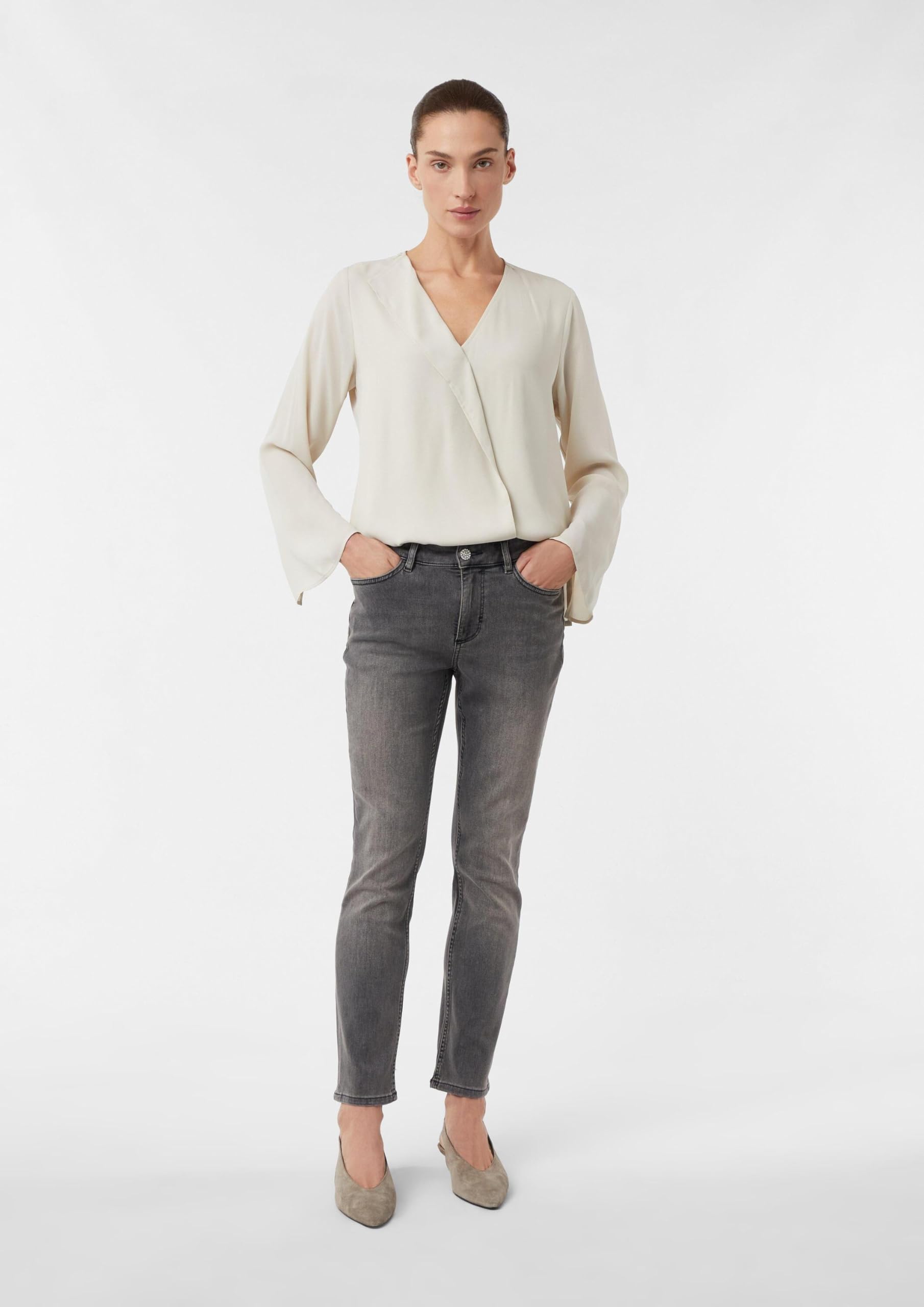 comma-slim-fit-jeans-damen-gr-46-stretch-schmuckknopf image 7