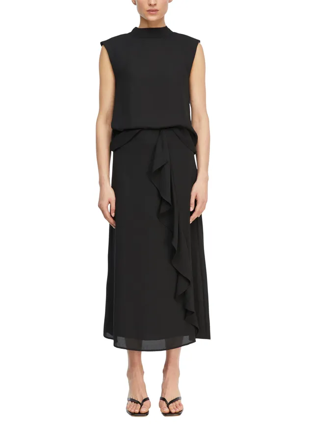comma-chiffon-midi-rock-mit-volant-gr-e-38-uni image 1