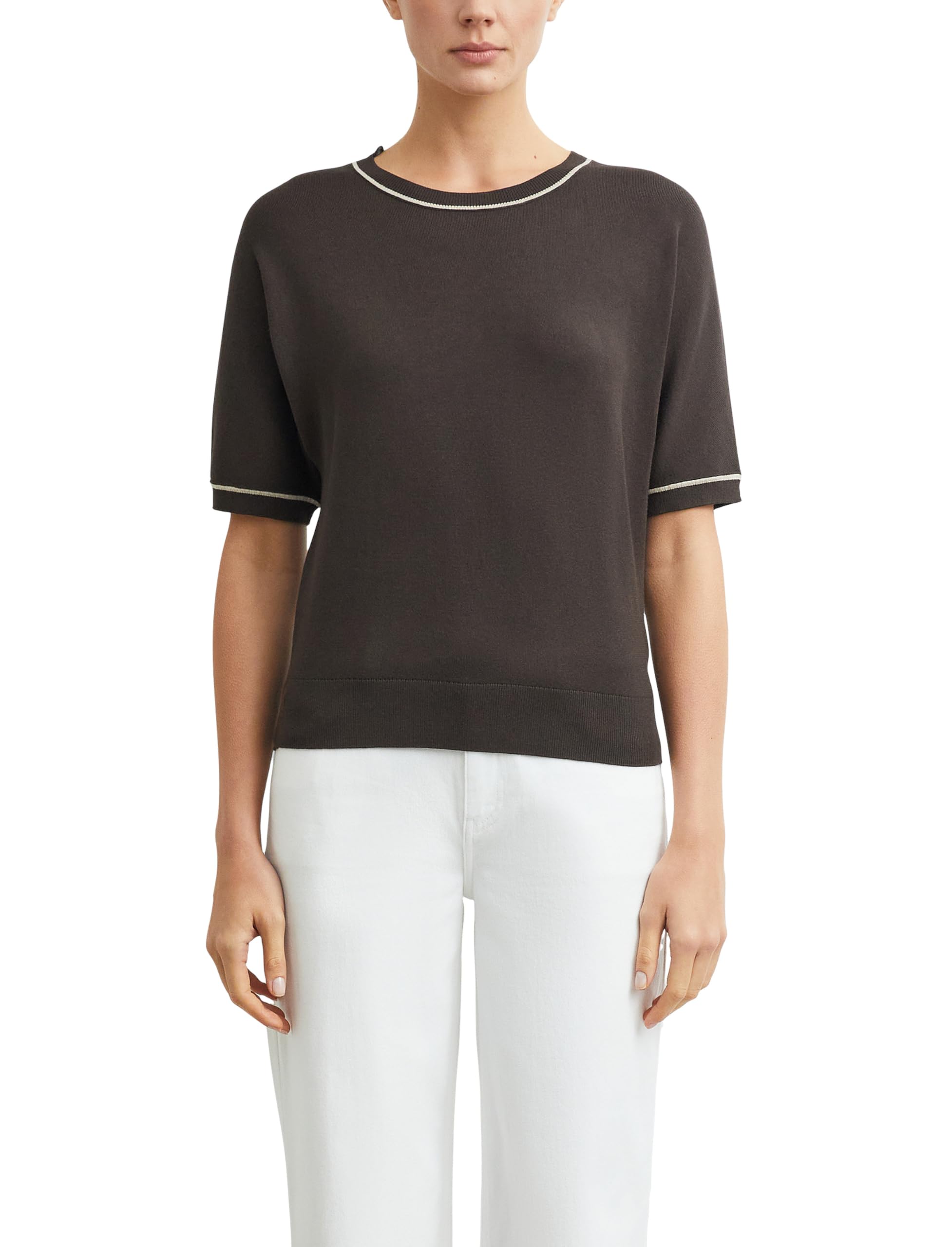 comma-strickpullover-relaxed-fit-fledermaus-rmel-dunkelbraun-gr-34 image 1