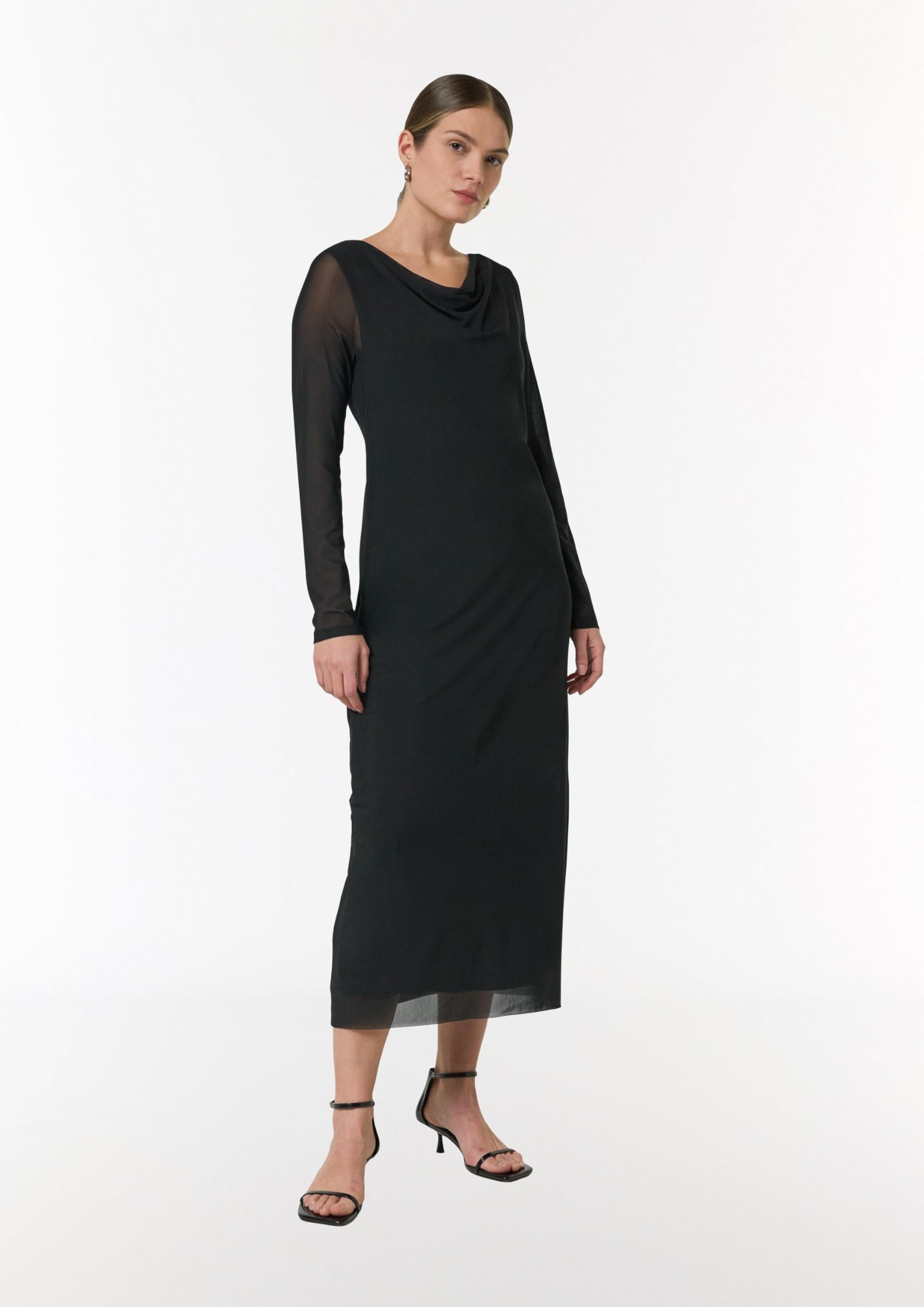 comma-2158110-kleid-mit-mesh-damen-kleid-gr-e-40 image 6