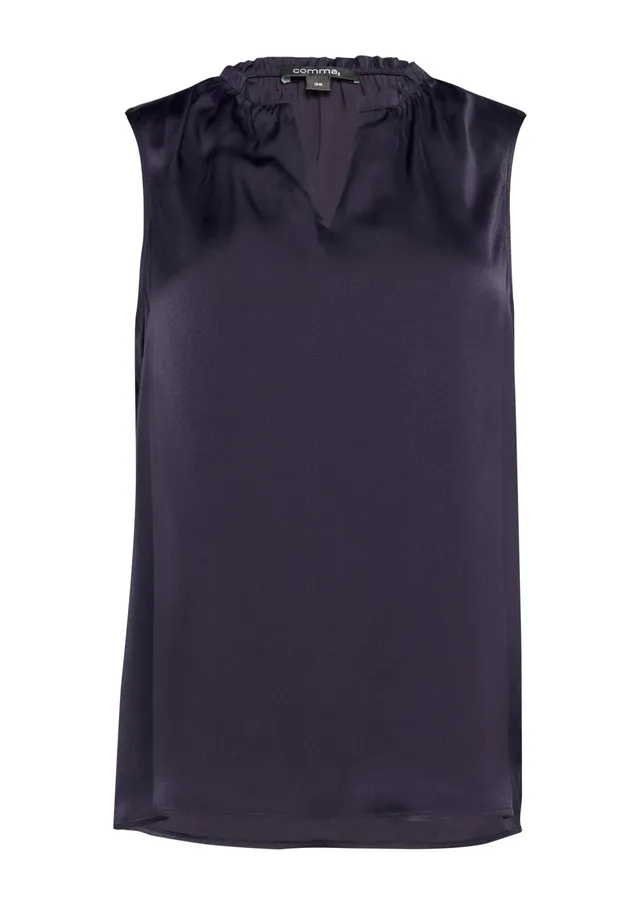 comma-tops-satintop-elastisch-gr-e-46-aubergine image 1