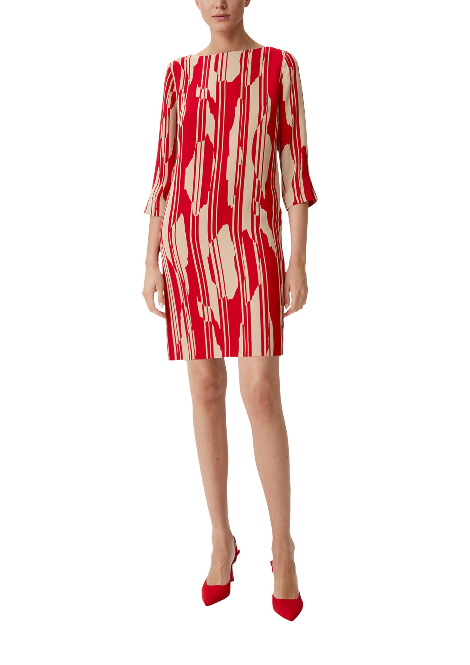 comma-cr-pe-kleid-allover-print-3-4-arm-gr-36-variante image 8