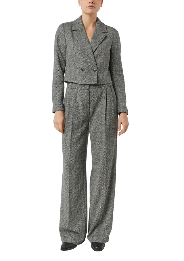 comma-blazers-herringbone-blazer-verk-rzt-damen image 1