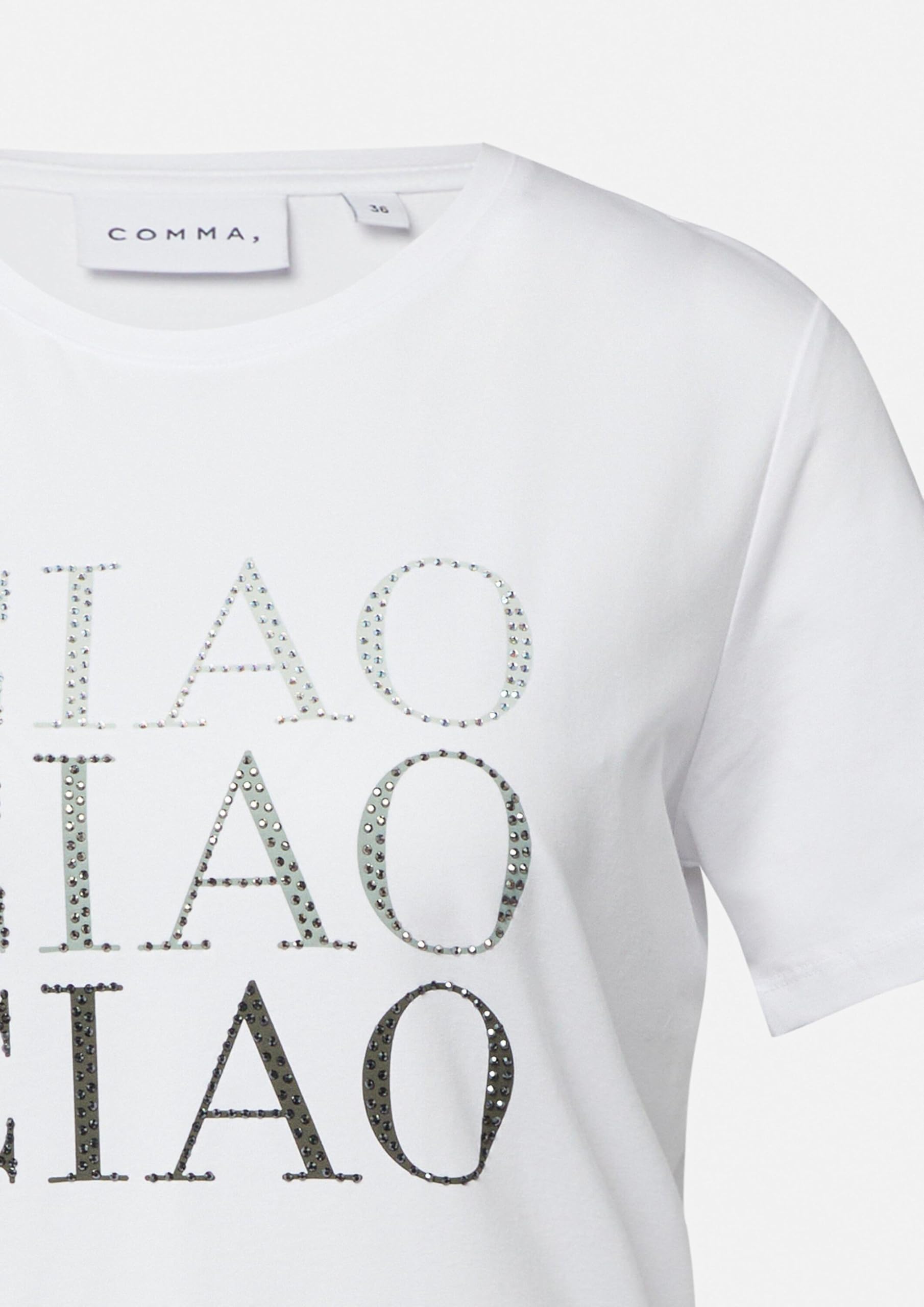 comma-jersey-t-shirt-strass-gr-34-statement-print image 6