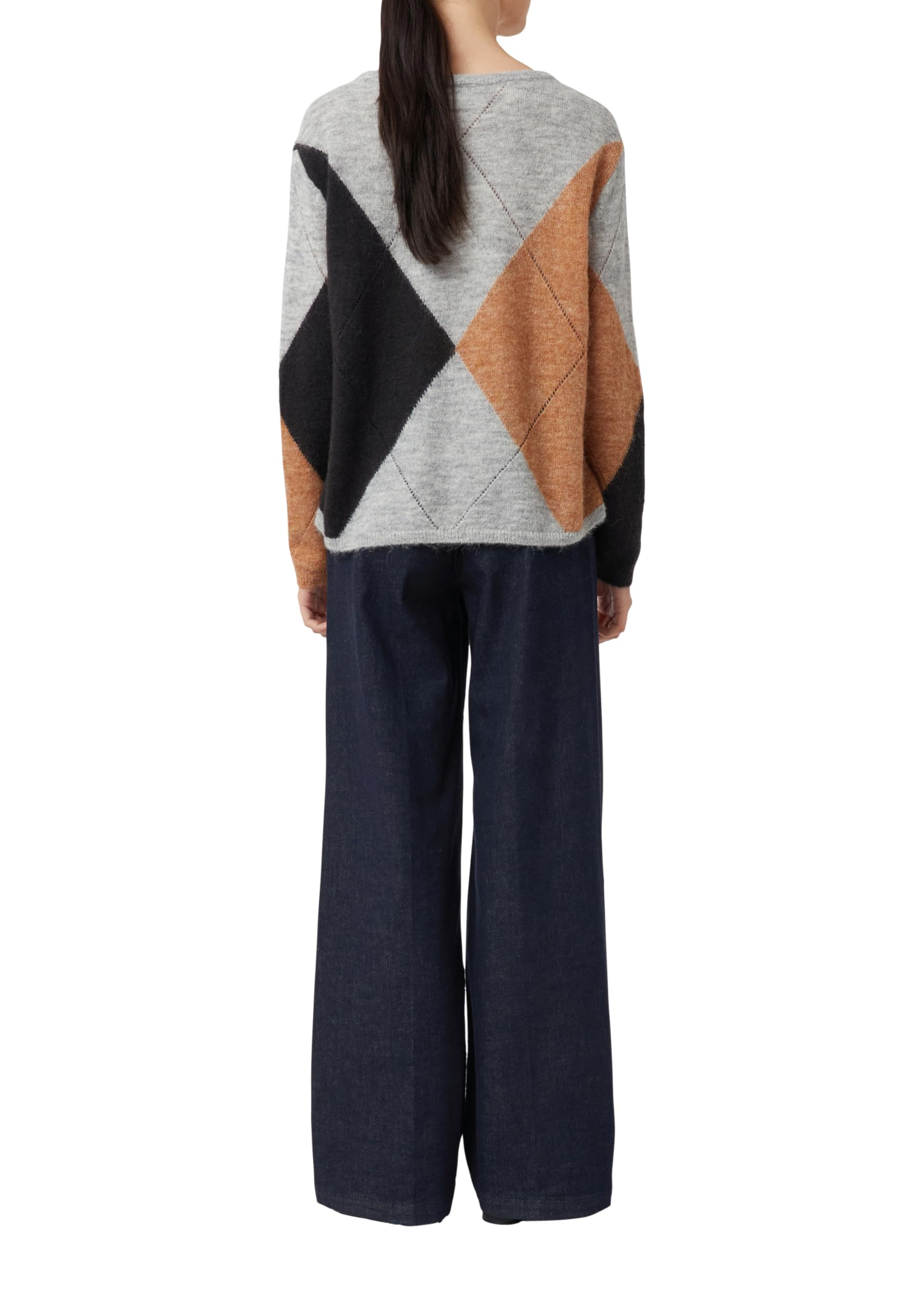 comma-strickpullover-damen-alpakamix-rautenmuster image 2