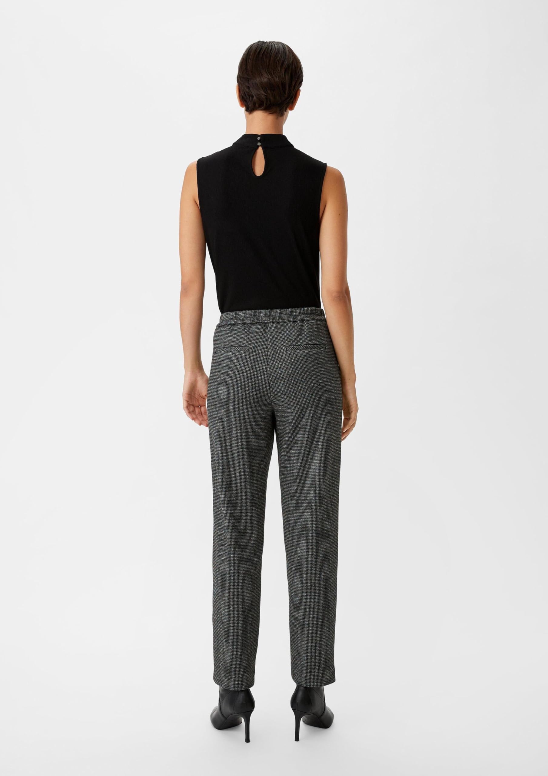 comma-trousers-hose-pepita-gr-36-straight-leg image 7