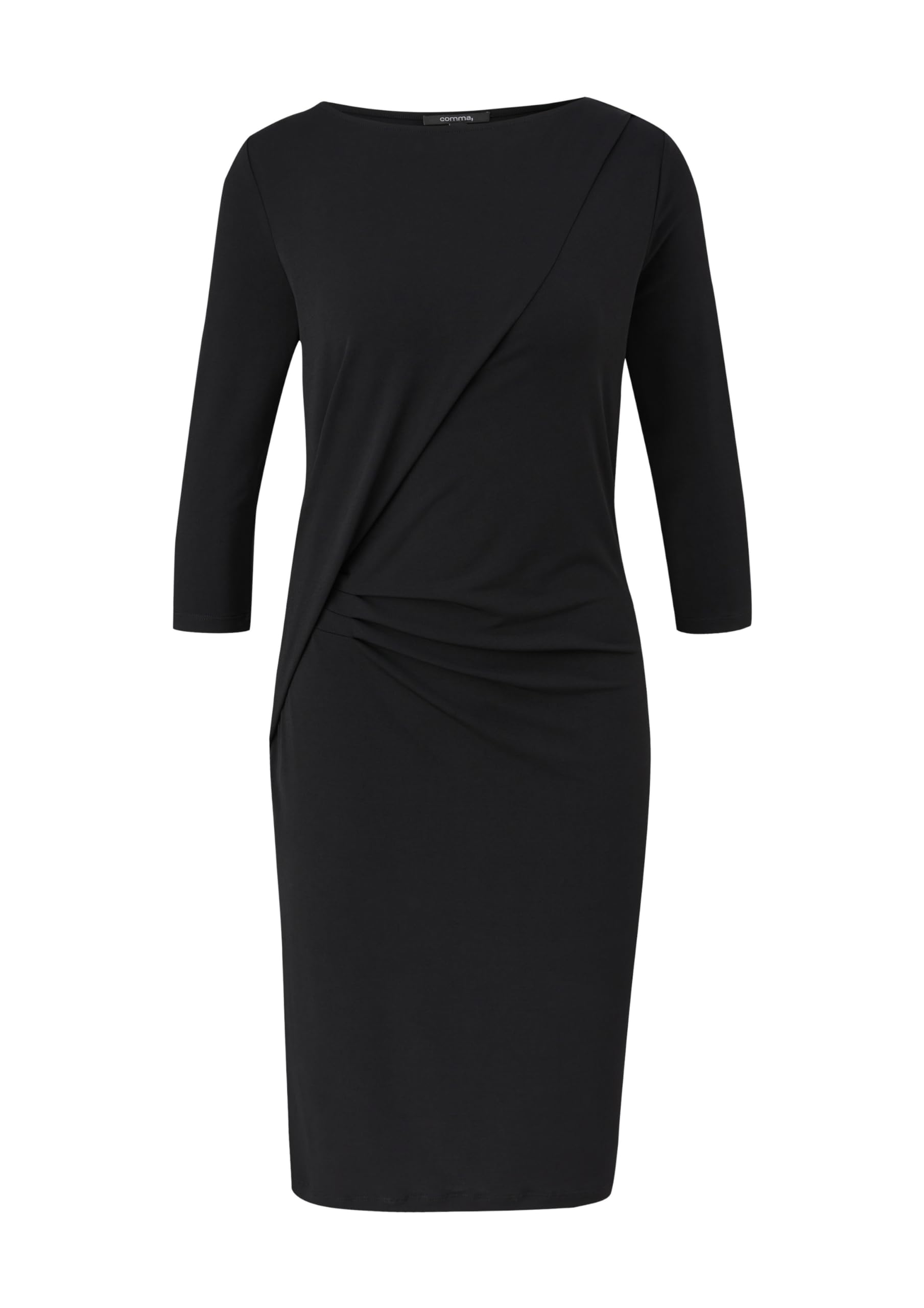 comma-jerseykleid-raffung-schwarz-gr-38 image 4