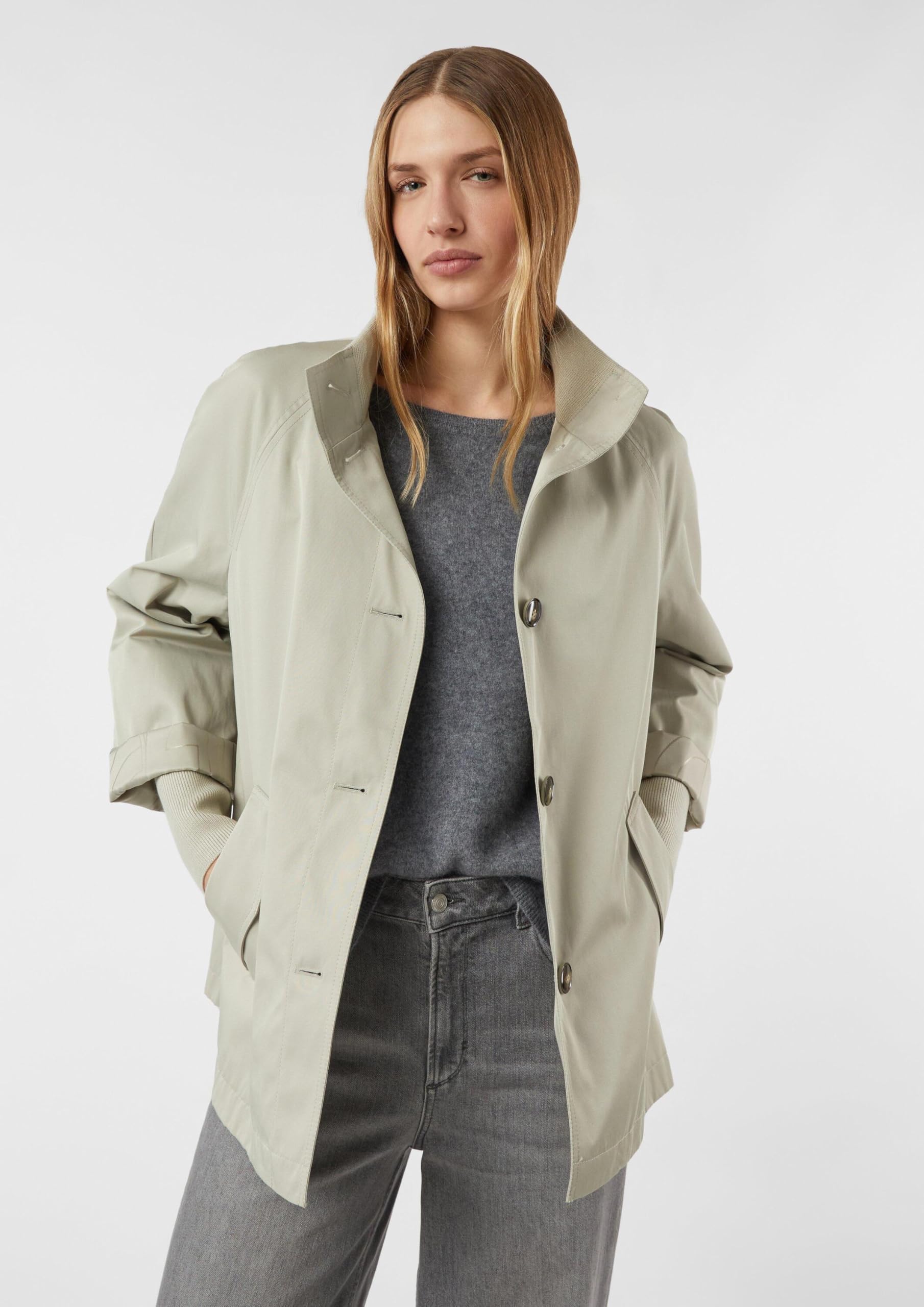 comma-jackets-cape-jacke-damen-beige-xs-relaxed-fit image 7