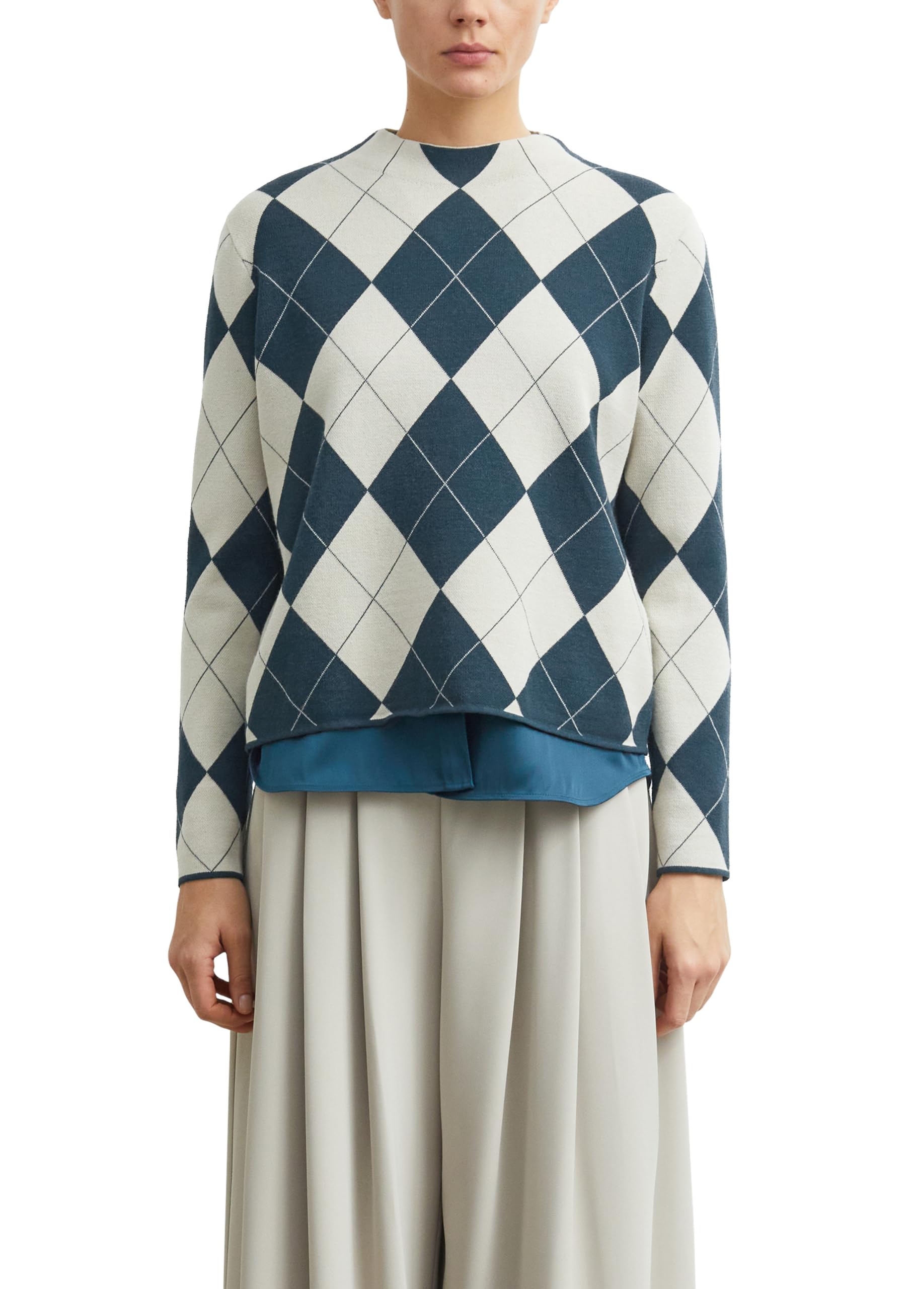 comma-strickpullover-animal-gr-38-mit-stehkragen image 1