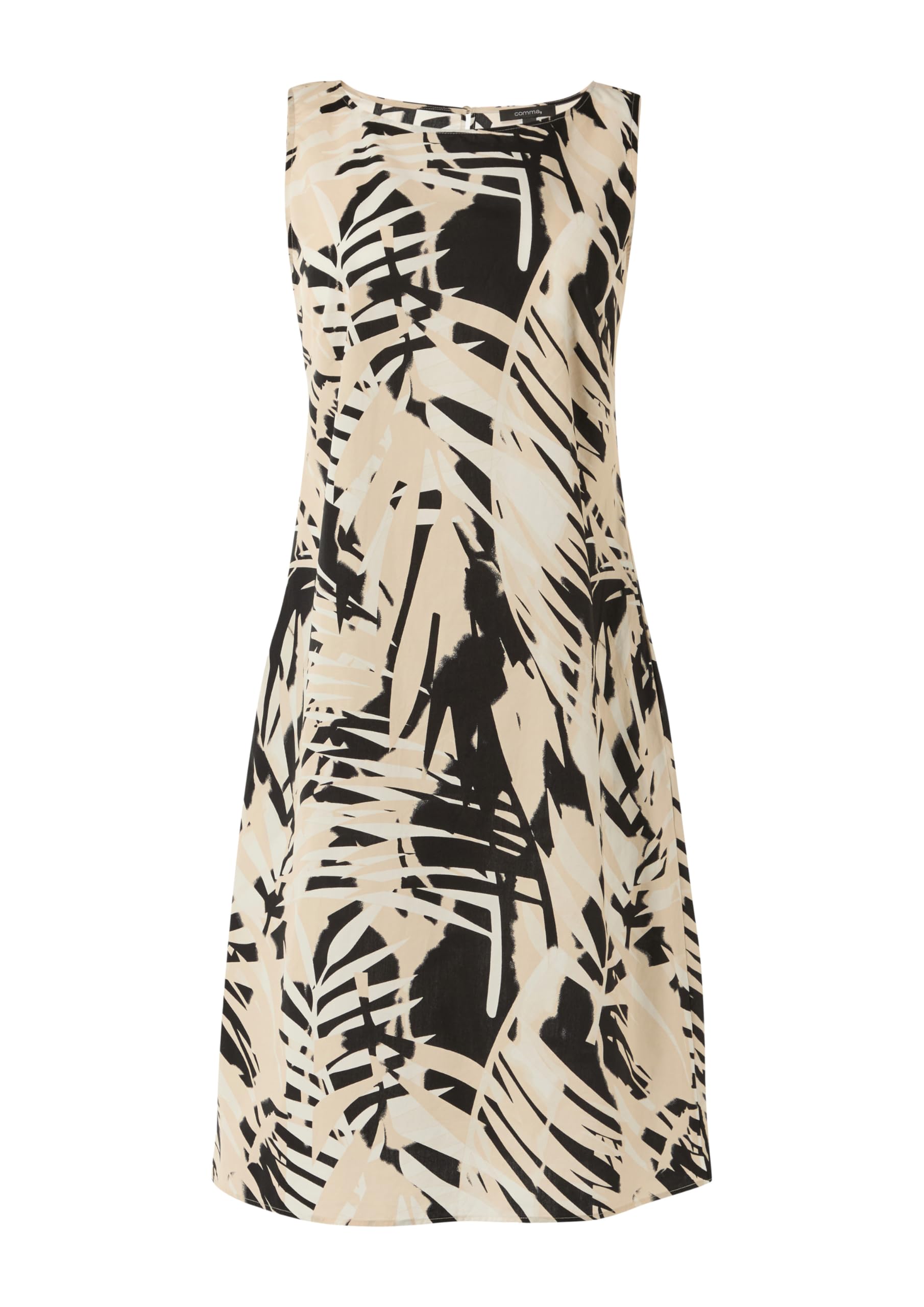 comma-dresses-baumwollkleid-relaxed-fit-schwarz-99a9 image 3