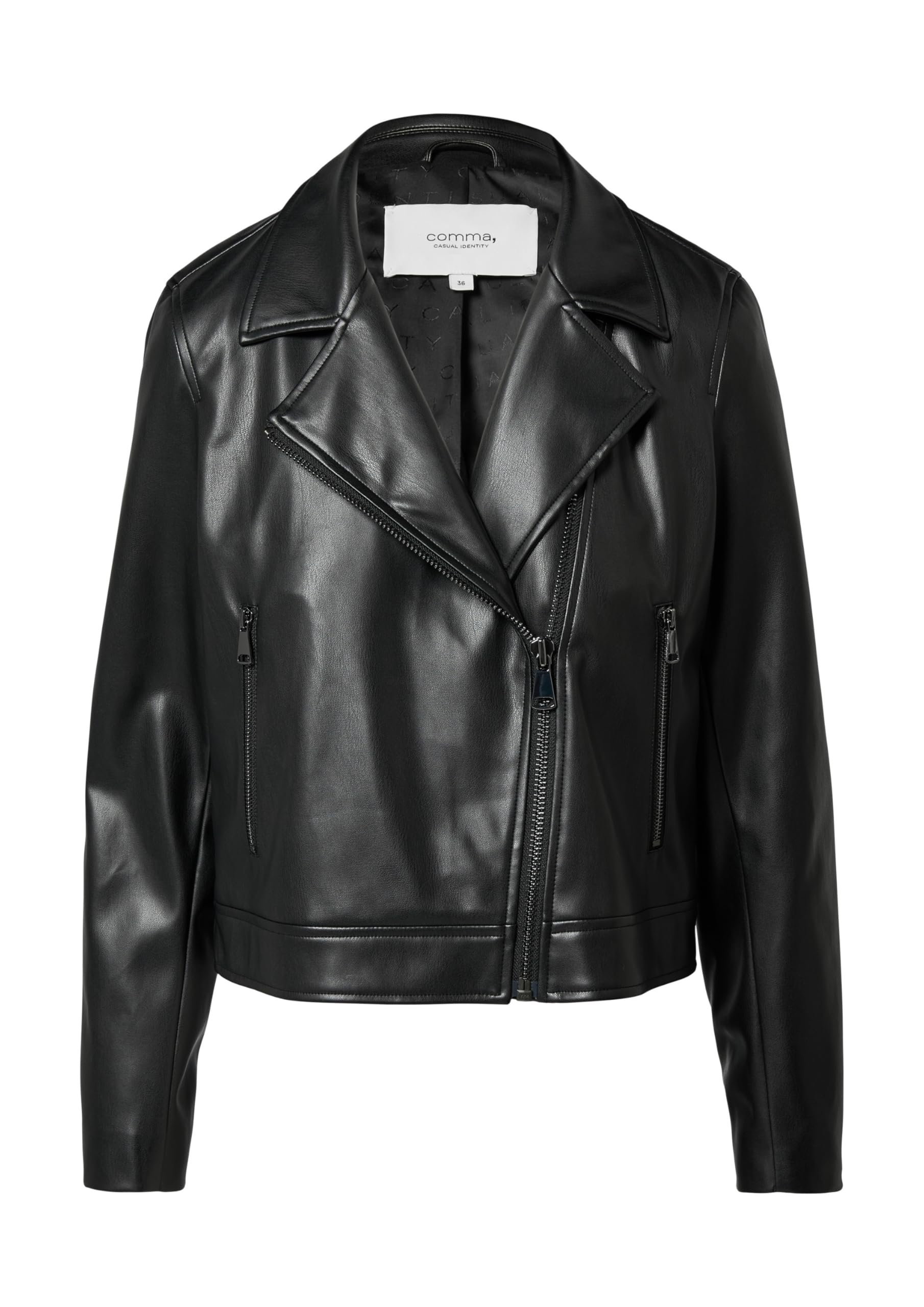comma-bikerjacke-lederimitat-jacke-gr-e-42-schwarz image 3