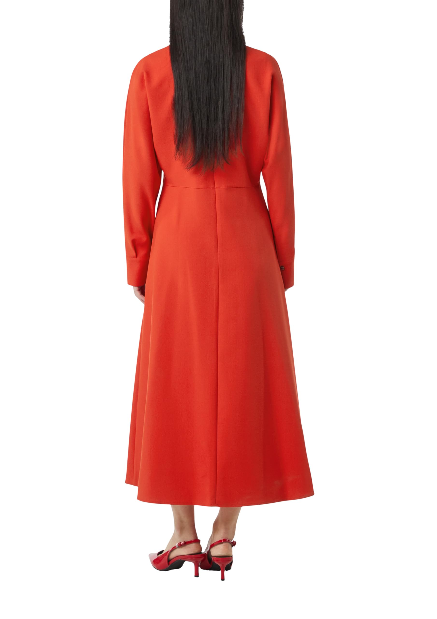 comma-crepe-kleid-mit-fledermausarm-kleid-gr-e-38-schwarz image 2