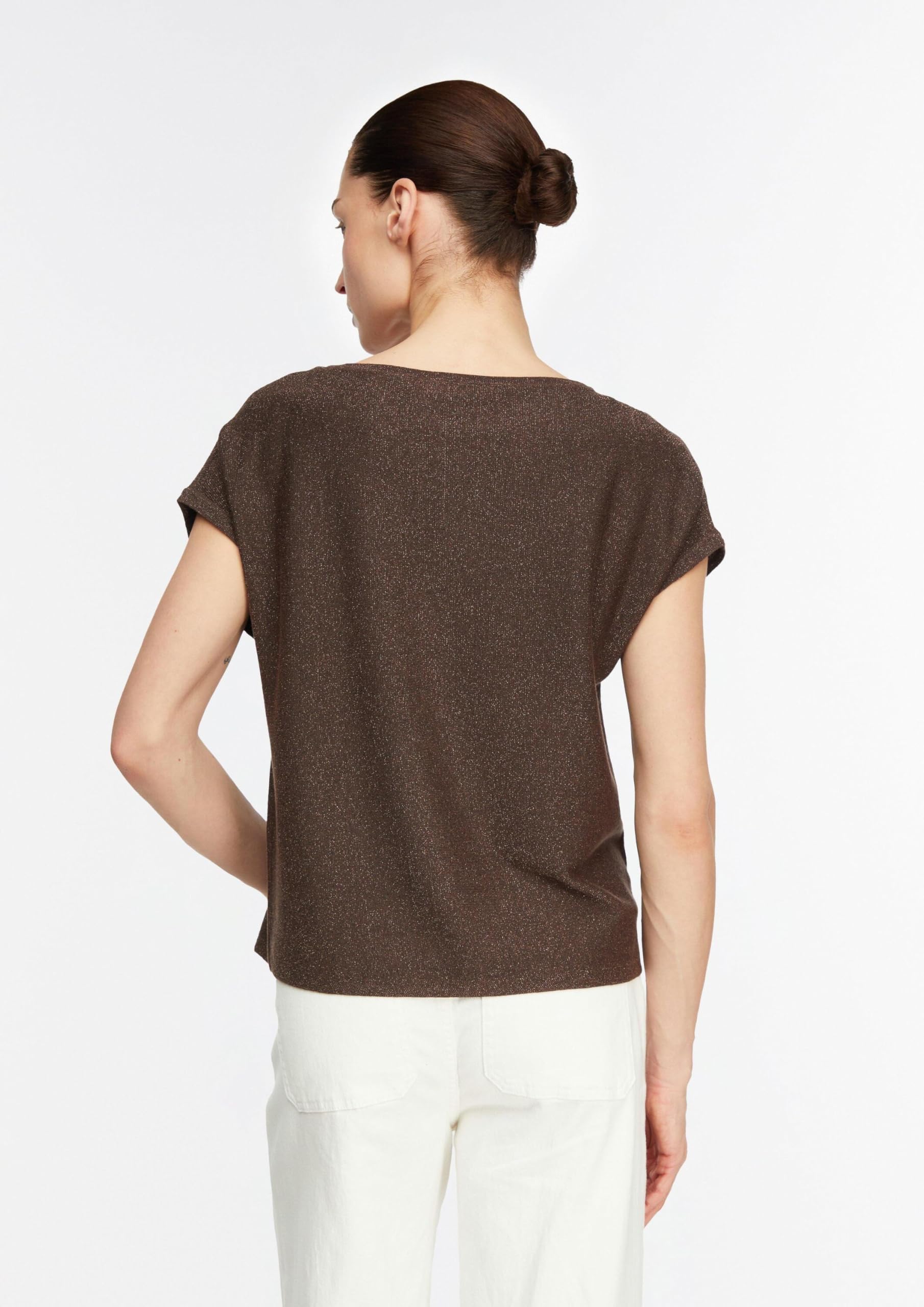 comma-knitwear-pullover-gr-34-dunkelbraun-glitzer image 7