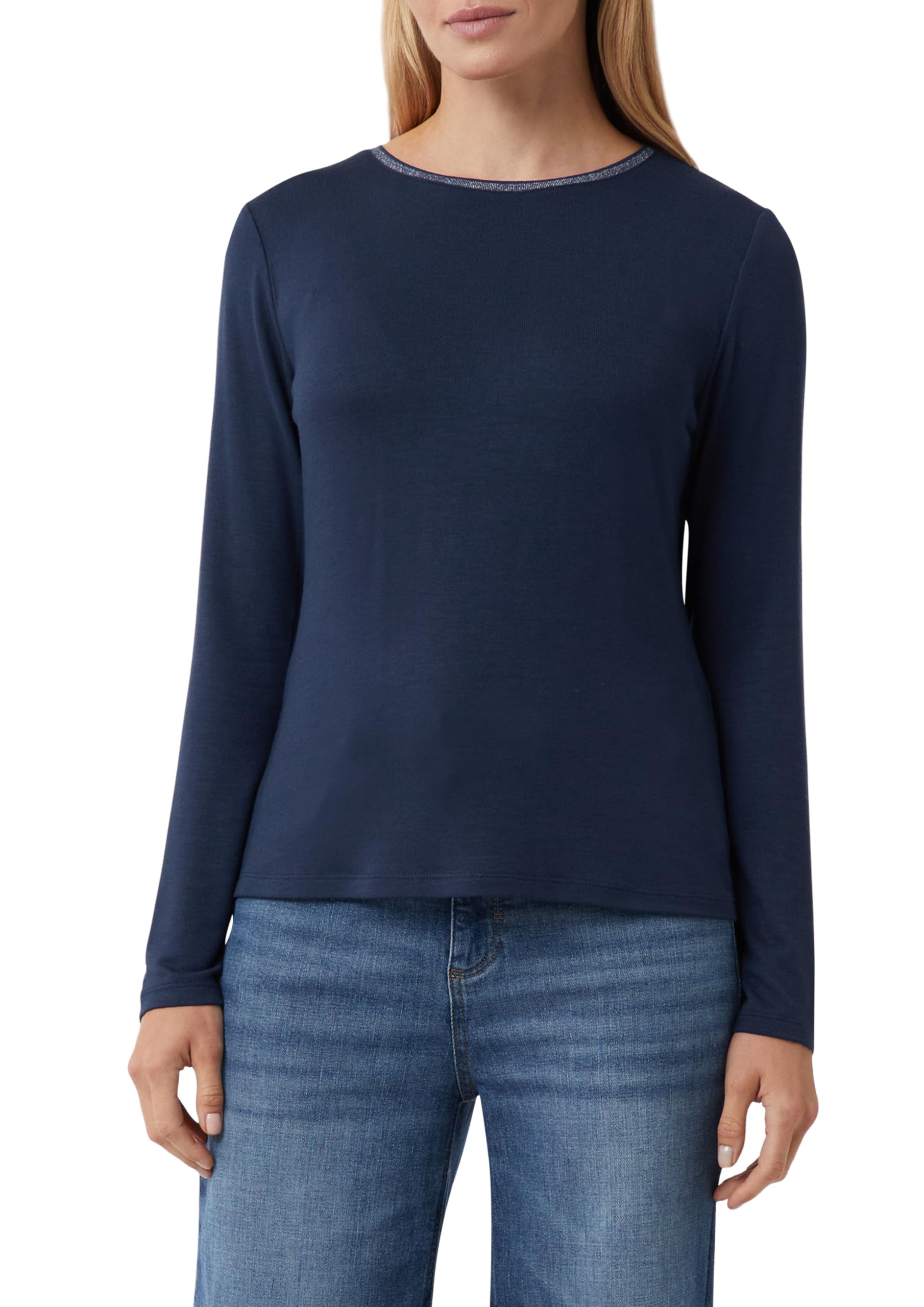 comma-langarmshirt-jersey-glitzer-lurex-gr-e-38 image 1