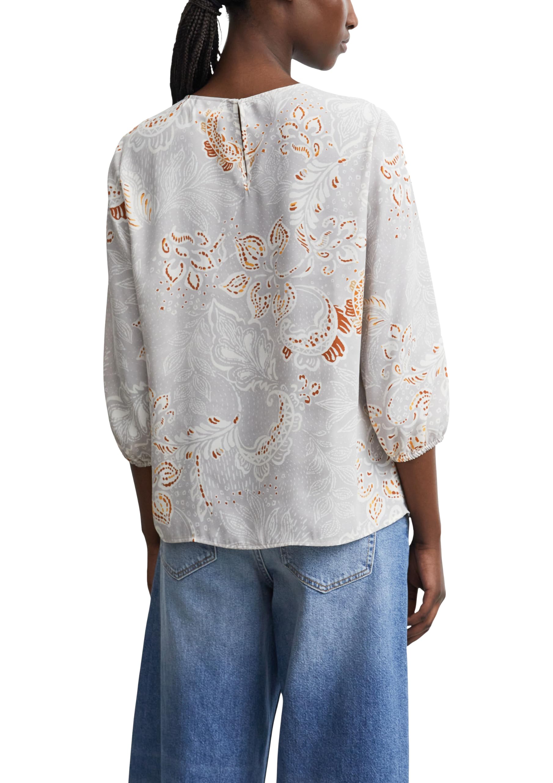 comma-bluse-all-over-print-3-4-arm-gr-32-crew-neck image 2