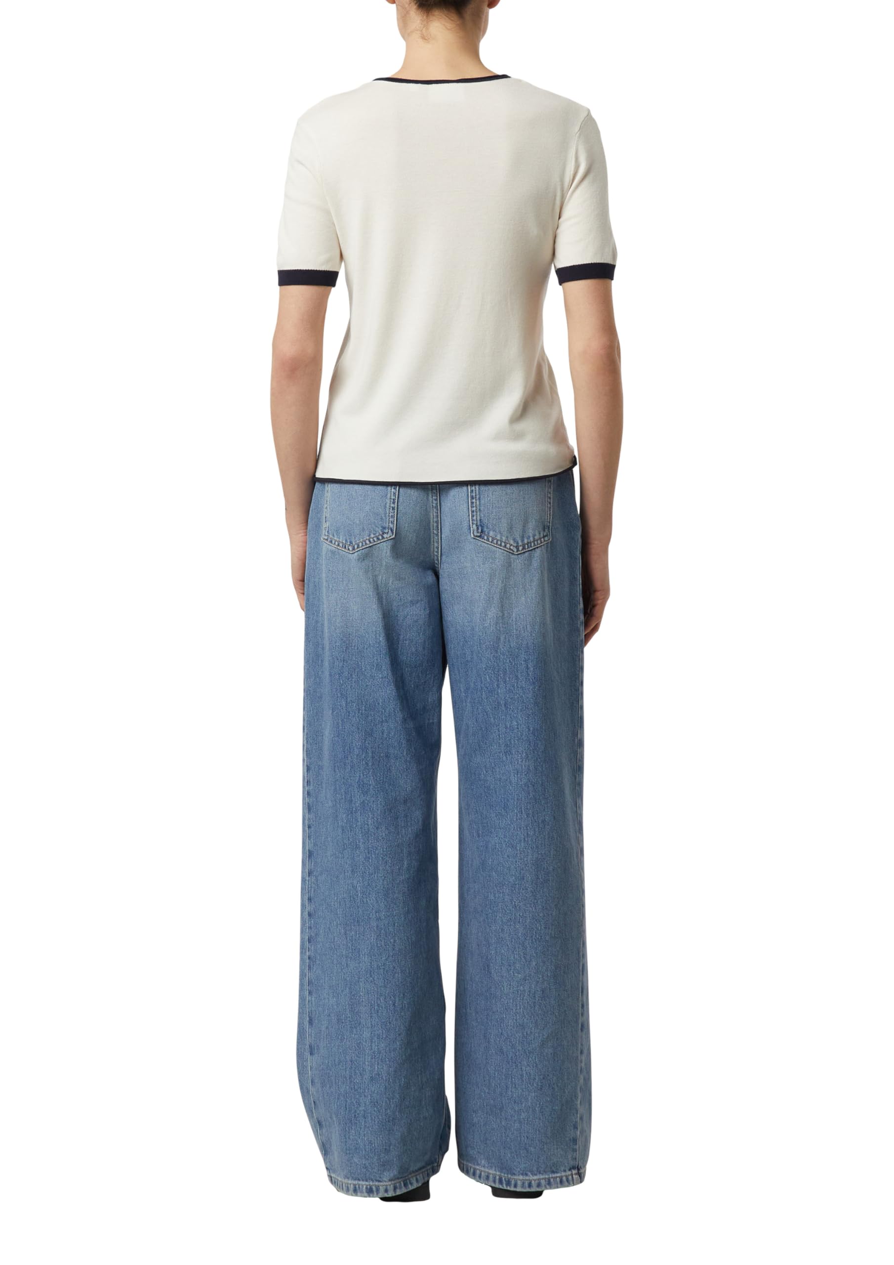 comma-feinstrick-shirt-kontrast-shirt-gr-42-wei image 2