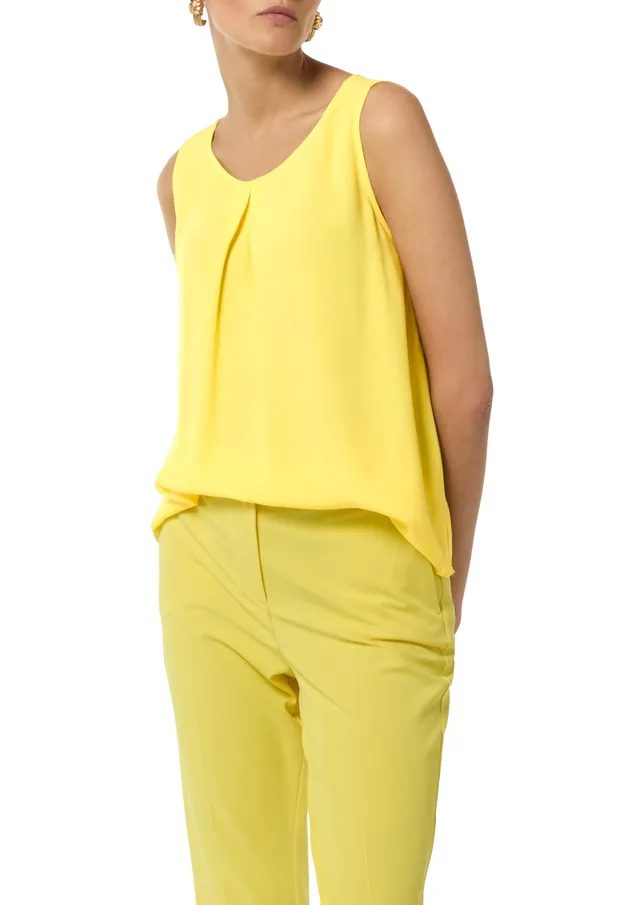 comma-t-shirt-2148537-damen-zitrone-viskose-gr-38 image 1