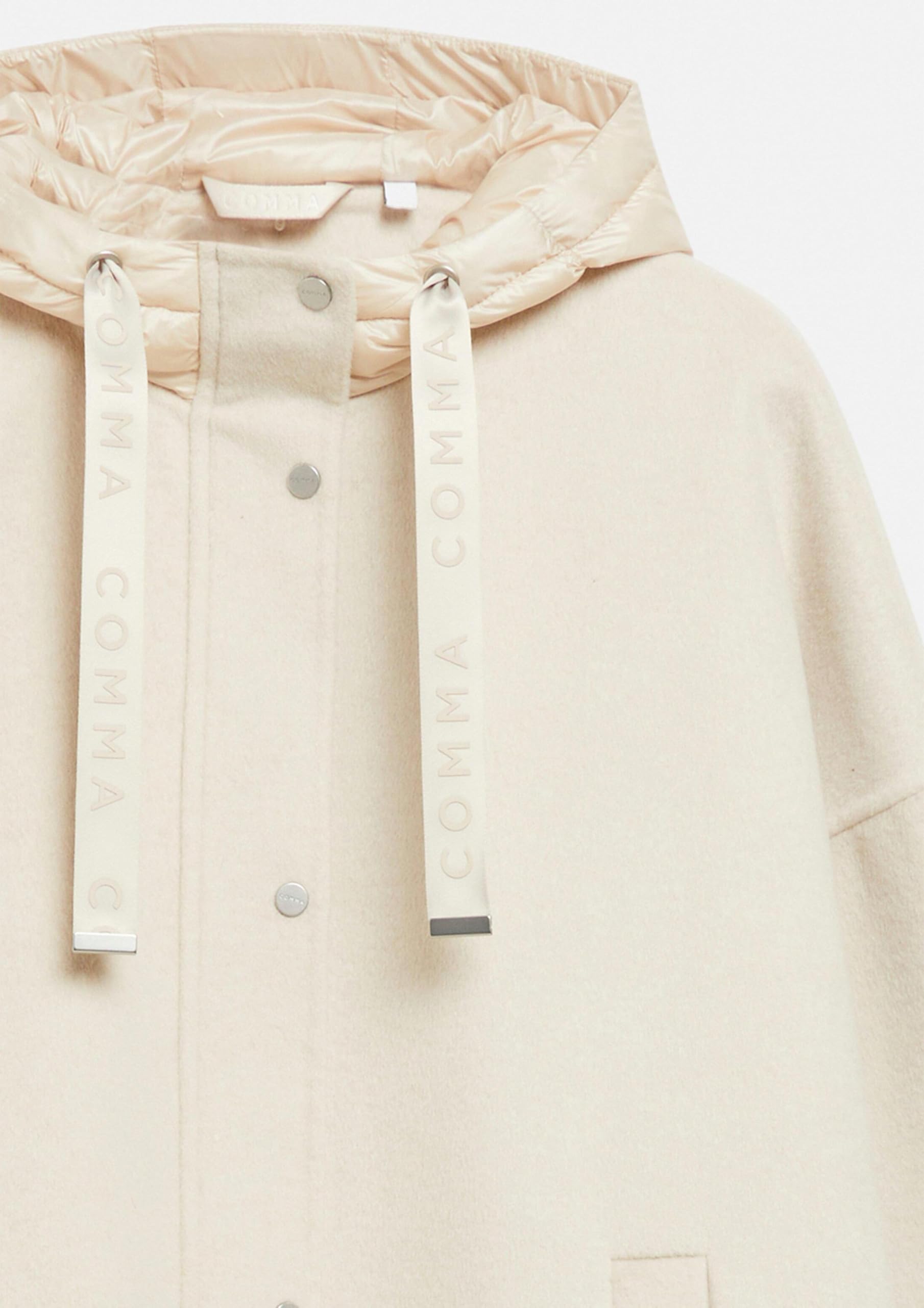 comma-outdoor-cape-wollmix-jacke-beige-loose-fit-kapuze image 6