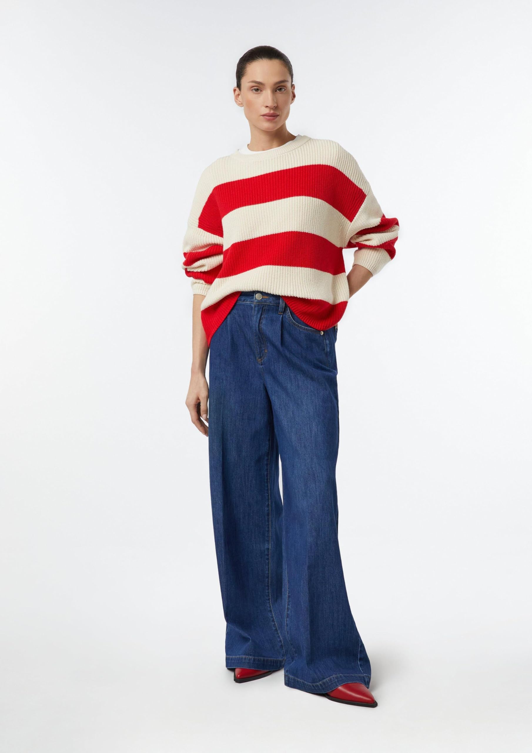 comma-wide-leg-jeans-damenjeans-38-blau-basic image 7