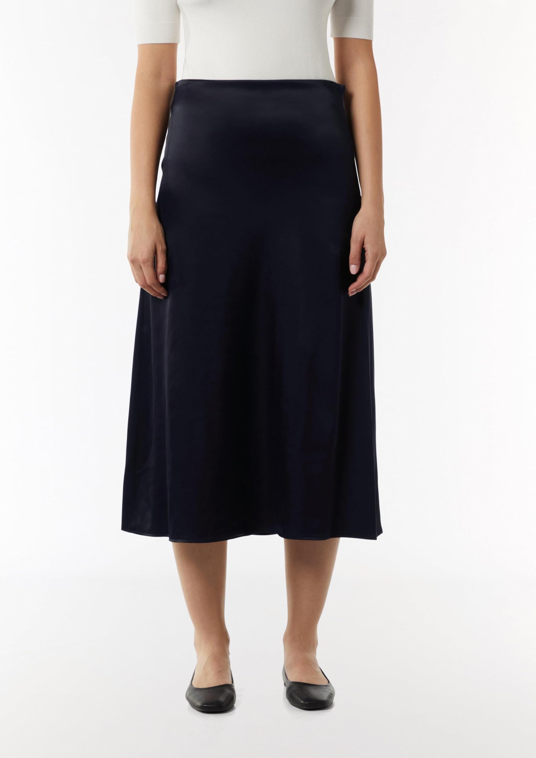comma-skirts-midi-rock-satin-gr-40-navy-blau image 5