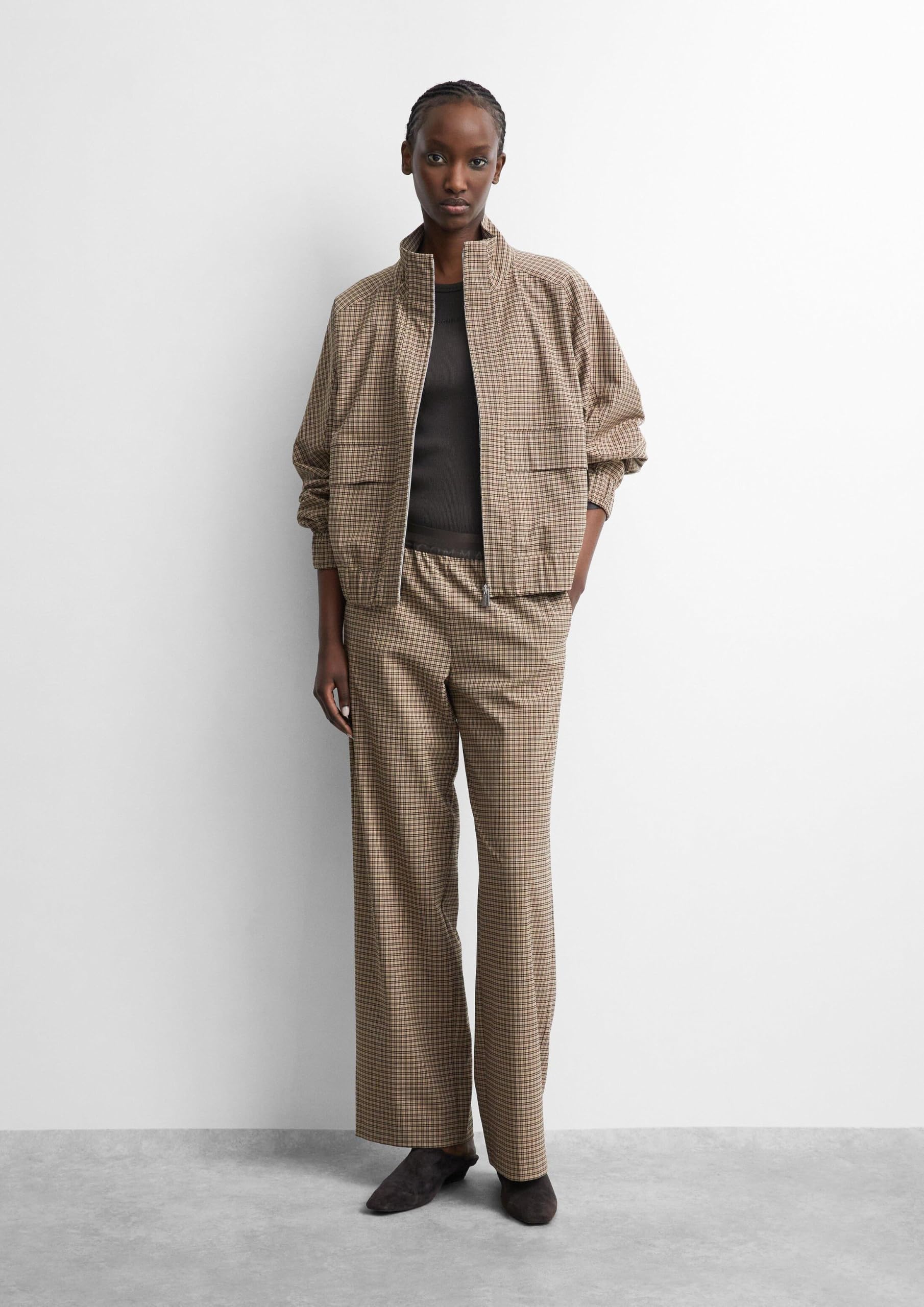 comma-schlupfhose-wide-leg-stoffhose-damen-gr-e-32-karo image 3