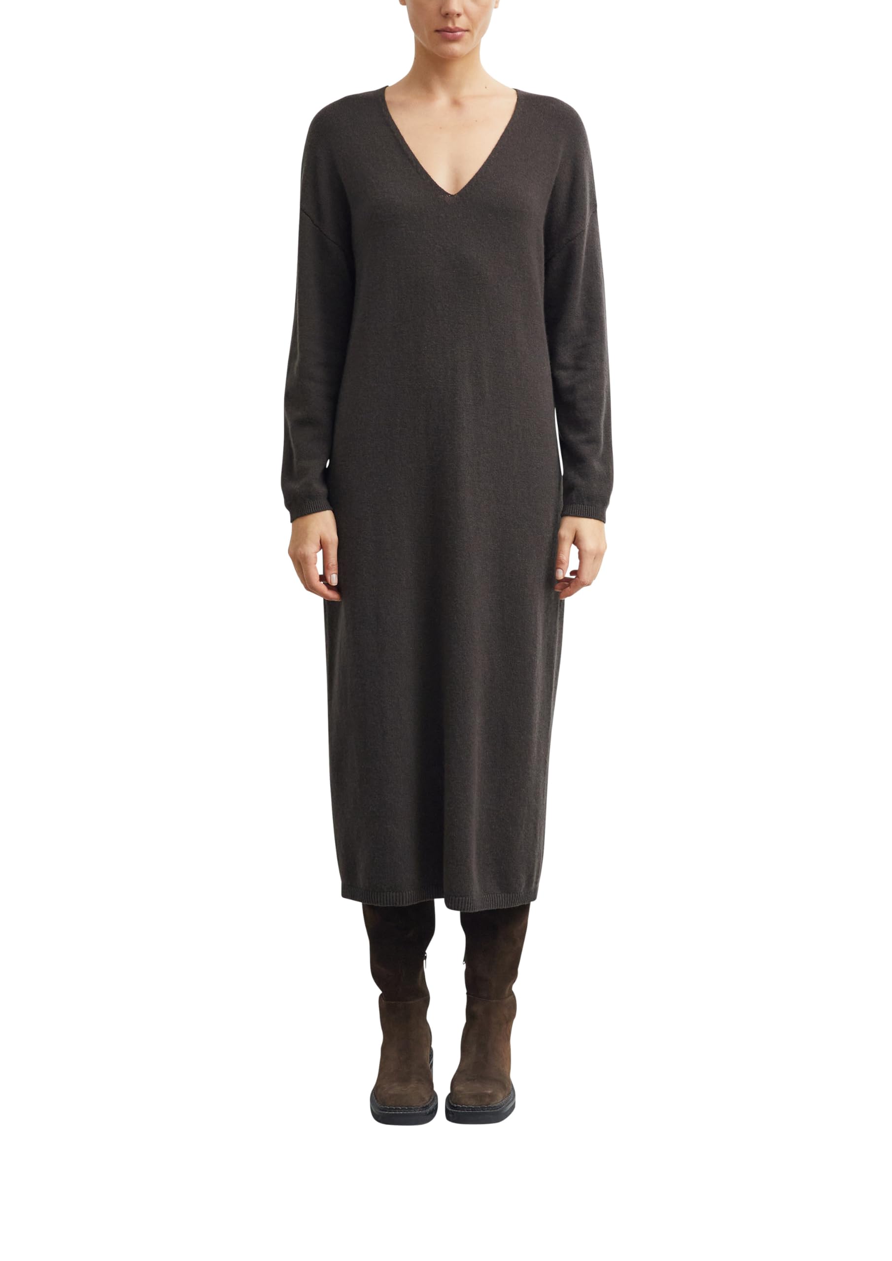 comma-dresses-midi-strickkleid-2184660-v-ausschnitt-gr-42 image 1