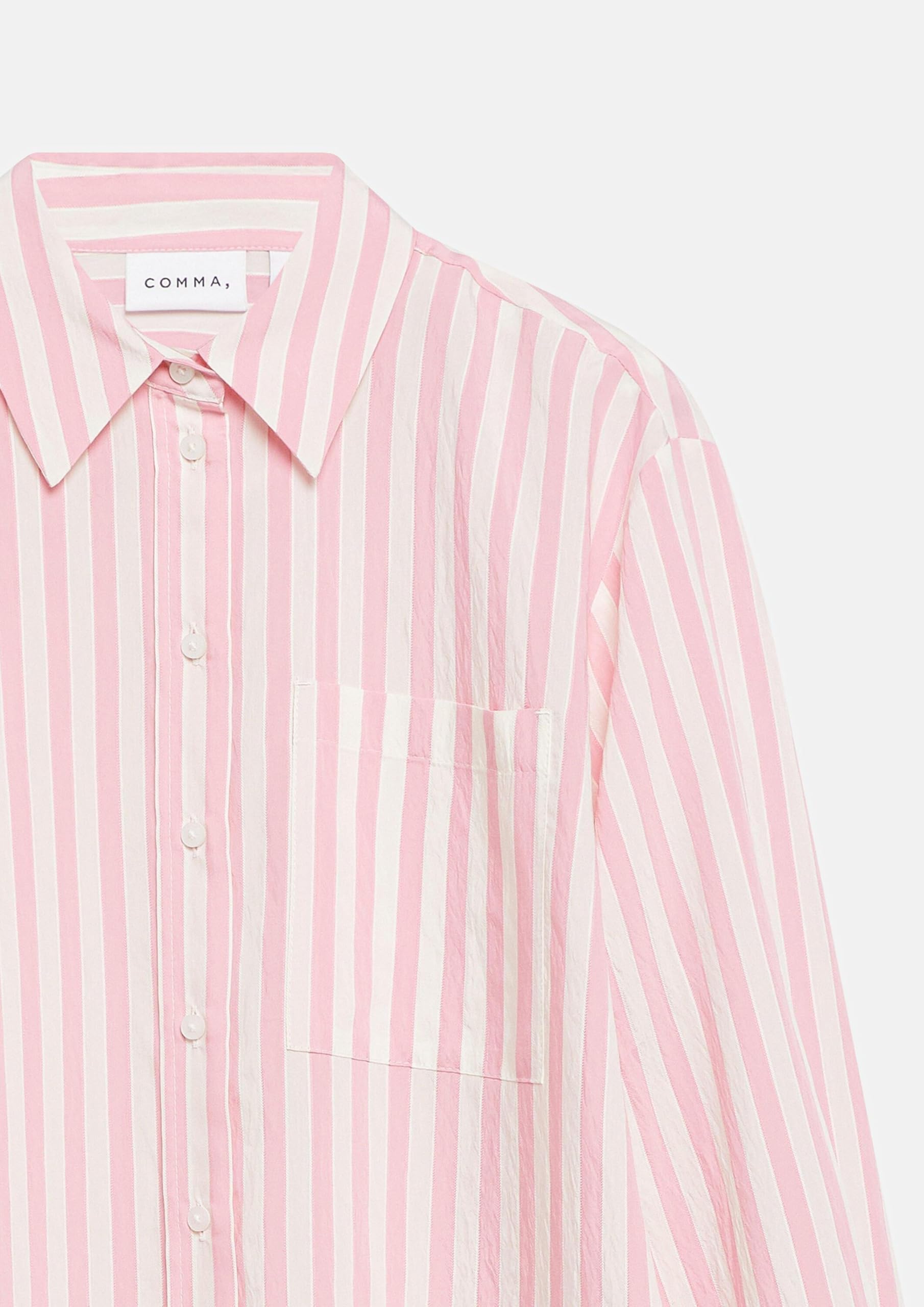 comma-damen-bluse-streifen-hemdkragen-rosa-gr-e-34 image 5