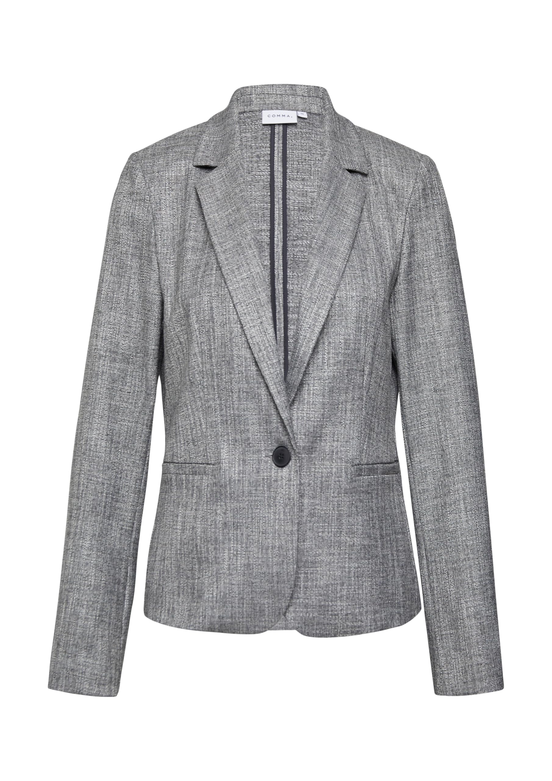 comma-blazers-taillierter-salt-pepper-blazer-gr-42 image 3