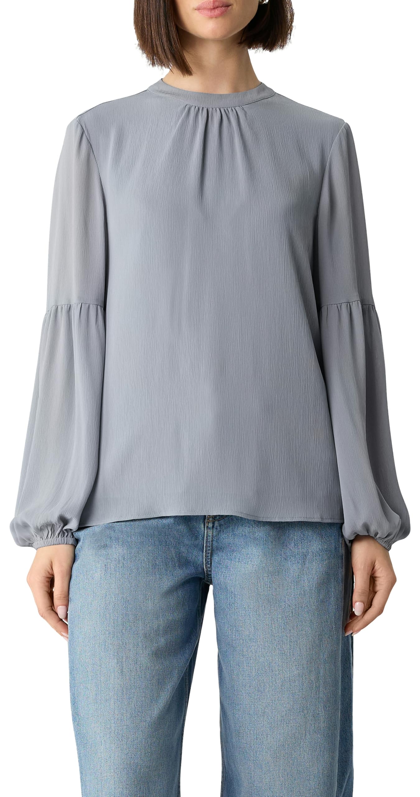 comma-chiffonbluse-mit-ballon-rmeln-bluse-gr-e-46 image 3