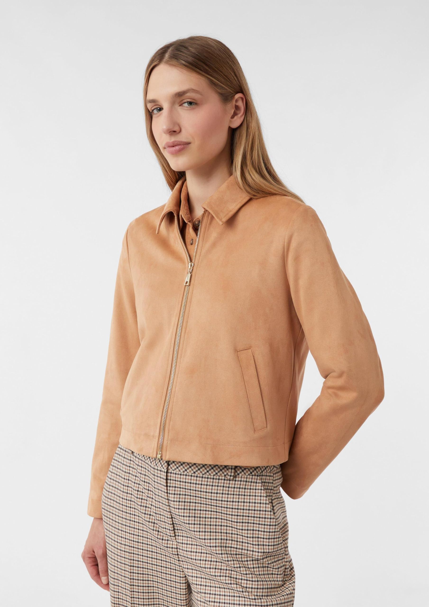 comma-jackets-leichte-jacke-veloursleder-imitat-gr-38 image 5