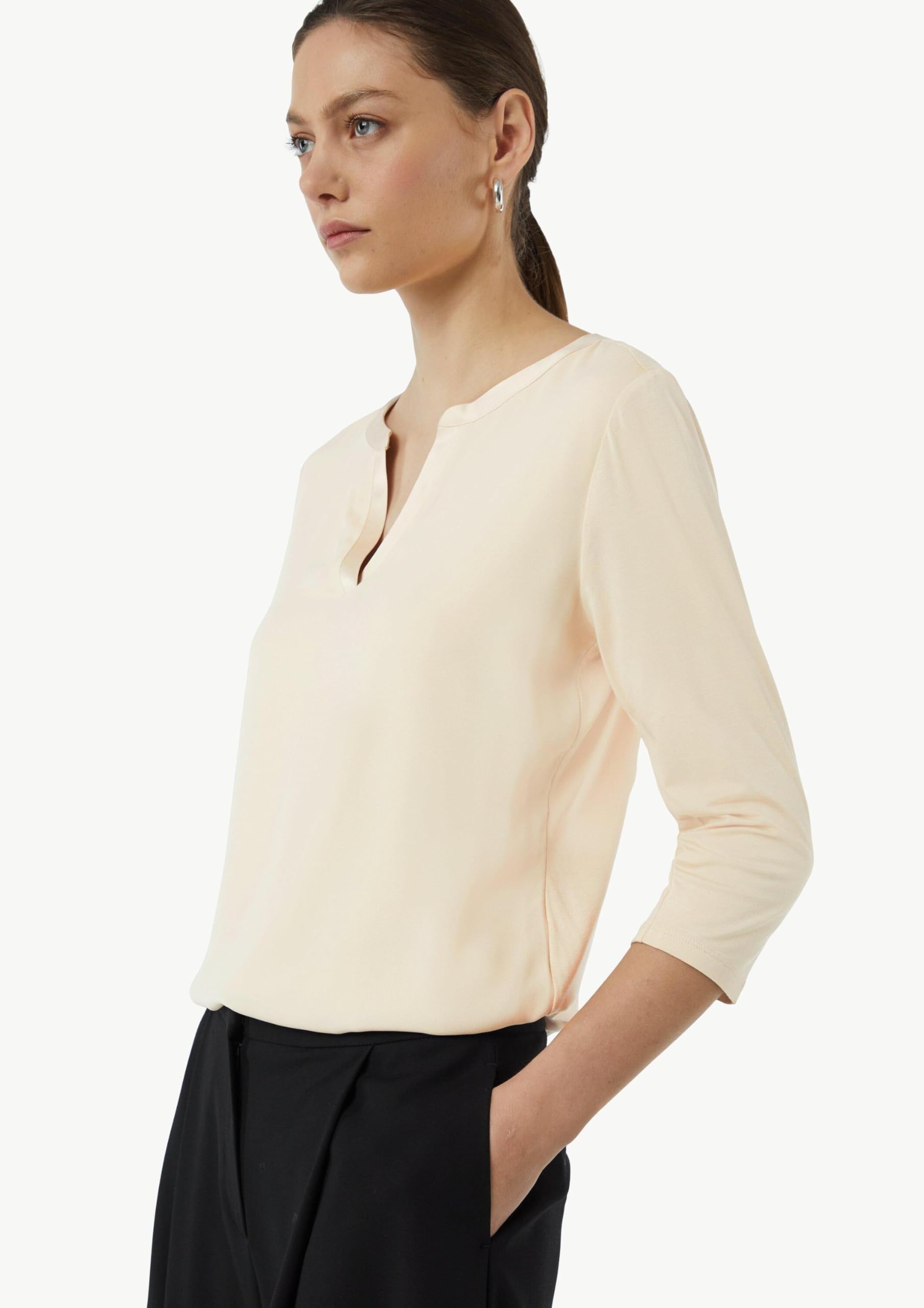 comma-t-shirt-2151665-gr-42-braun-tunika-ausschnitt image 4